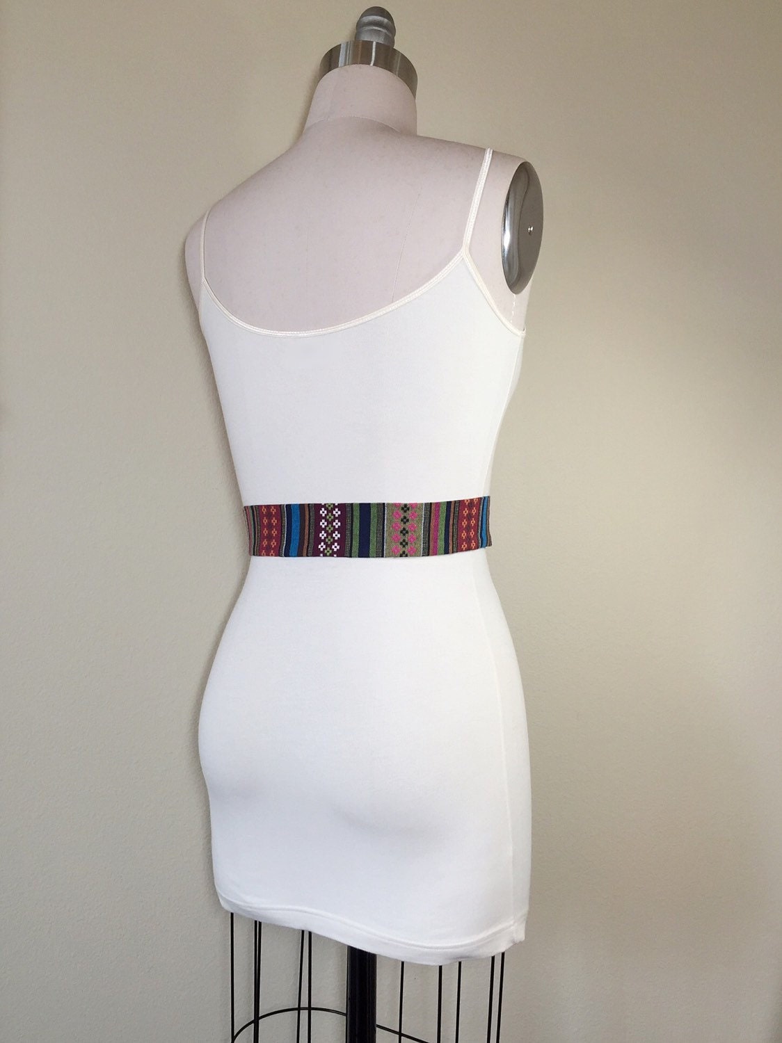 Woven Ethnic Print Sash, Aztec Sash, Tribal Sash, Native American Belt, Festival Accessories, Bohemian Waist Sash, Wrap Belt, Satin Swank