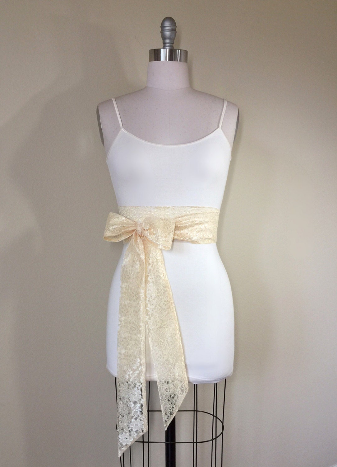 Pale Gold Lace Sash, Gold Wedding Dress Sash, Extra Long Lace Sash, Lace Gold Sash, Light Gold Wedding Sash, Gold Lace Obi Sash, Satin Swank