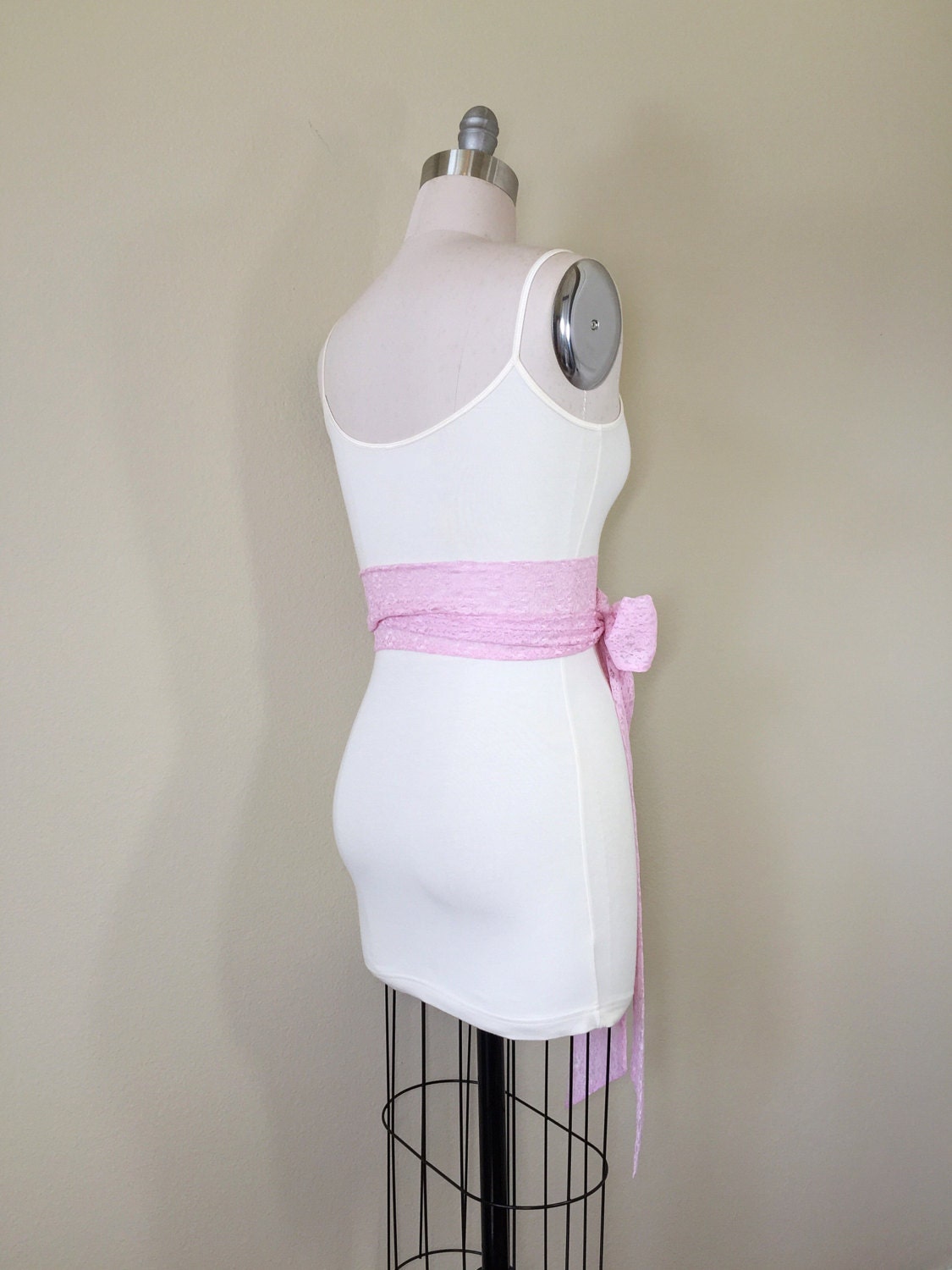 Rose Pink Lace Sash, Pink Wedding Dress Sash, Extra Long Lace Sash, Lace Pink Sash, Light Pink Wedding Sash, Rose Pink Lace Sash Satin Swank