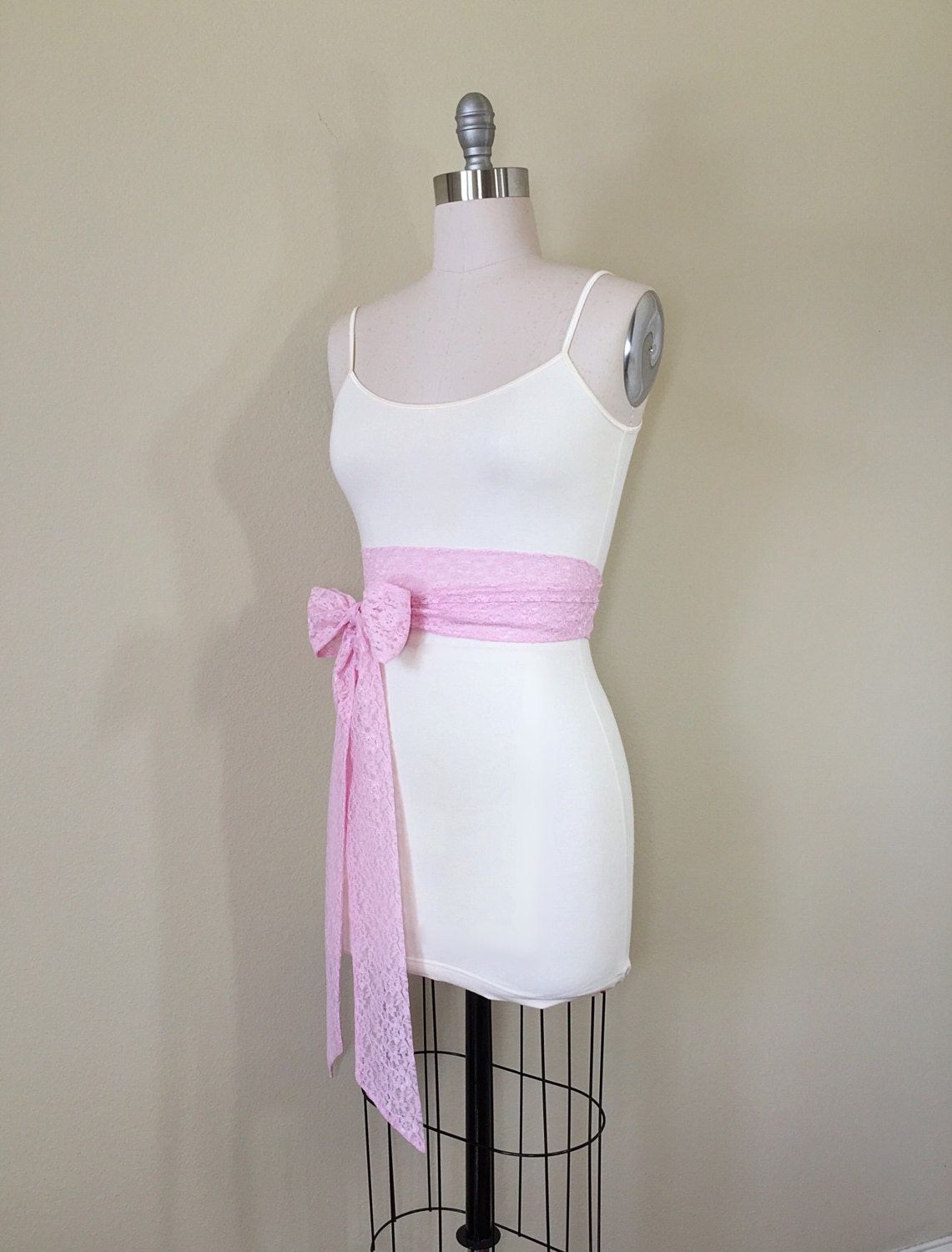 Rose Pink Lace Sash, Pink Wedding Dress Sash, Extra Long Lace Sash, Lace Pink Sash, Light Pink Wedding Sash, Rose Pink Lace Sash Satin Swank