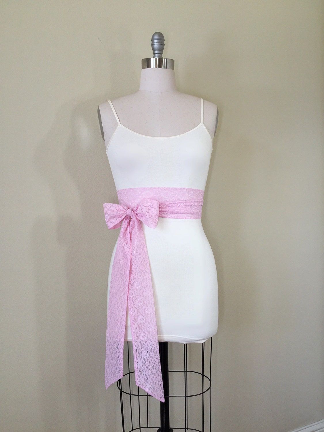 Rose Pink Lace Sash, Pink Wedding Dress Sash, Extra Long Lace Sash, Lace Pink Sash, Light Pink Wedding Sash, Rose Pink Lace Sash Satin Swank