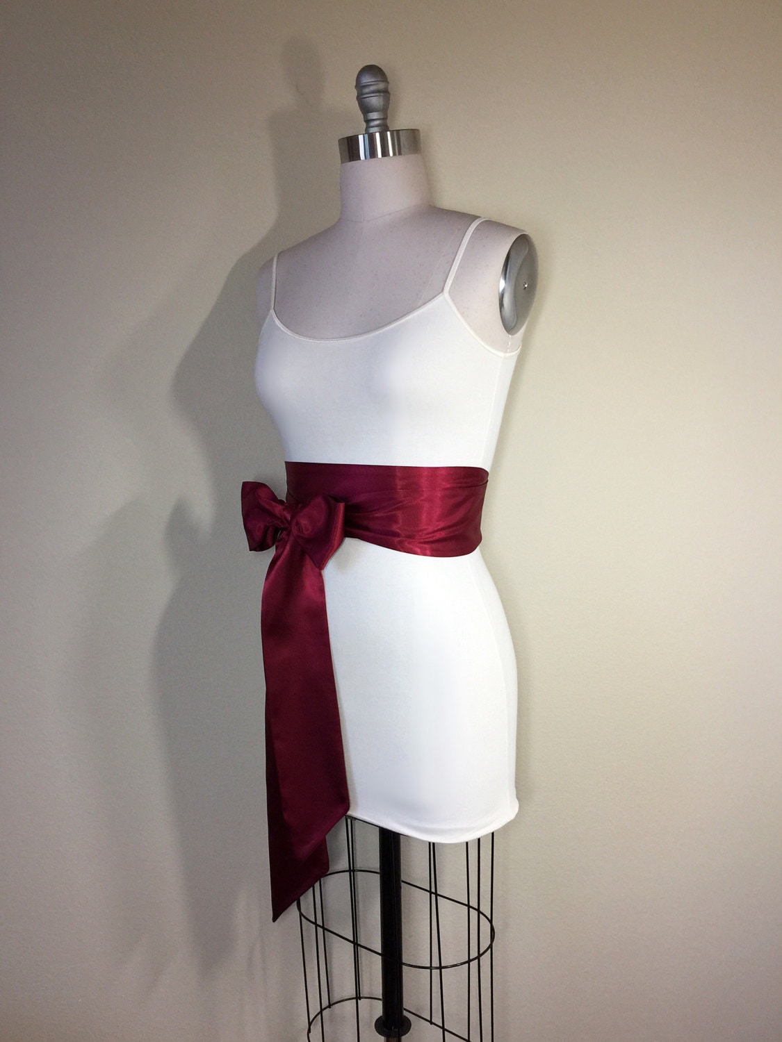 Burgundy Sash, Burgundy Satin Sash, Maroon Sash, Holiday Sash, Wine Sash Belt, Wrap Belt, Obi Belt, Wedding Sash, Bridal Sash, Satin Swank