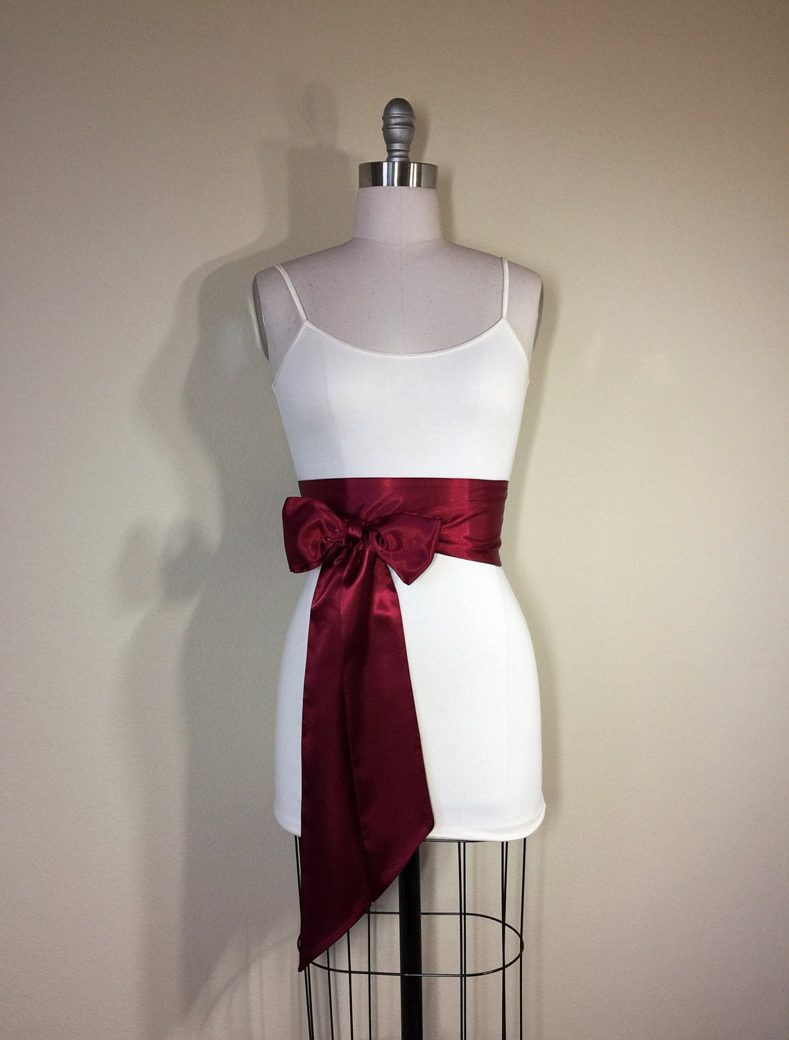 Burgundy Sash, Burgundy Satin Sash, Maroon Sash, Holiday Sash, Wine Sash Belt, Wrap Belt, Obi Belt, Wedding Sash, Bridal Sash, Satin Swank