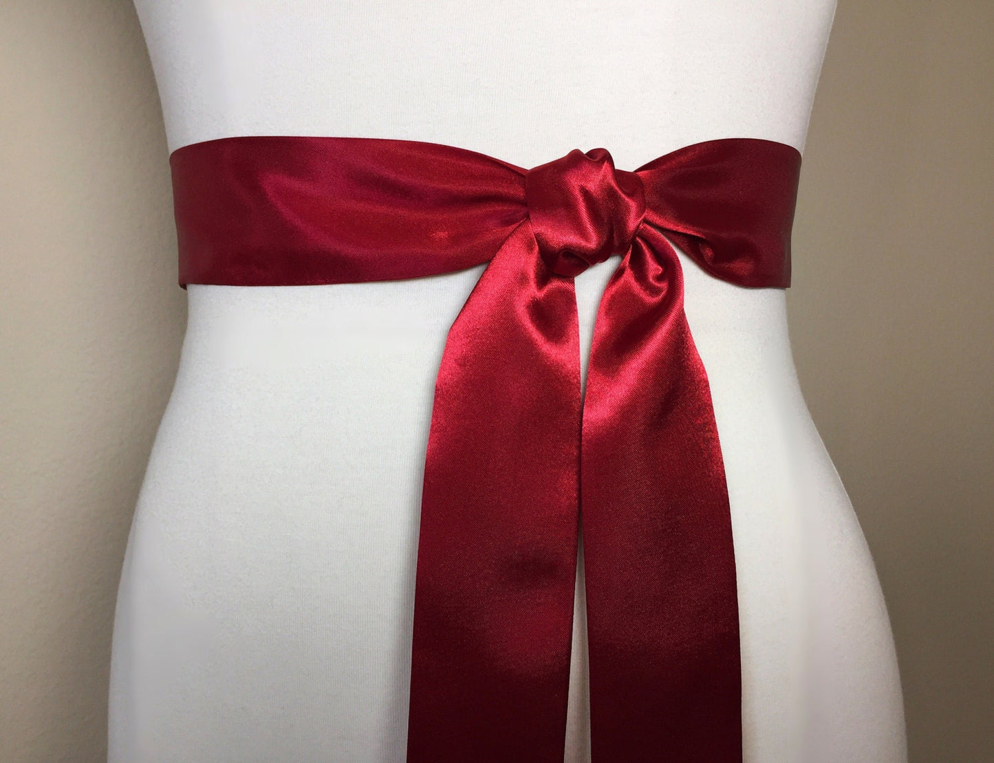 Narrow Crimson Sash, Crimson Red Satin Sash, Dark Red Bridesmaid Sash, Deep Red Wedding Dress Sash, Crimson Satin Sash Belt, Satin Swank