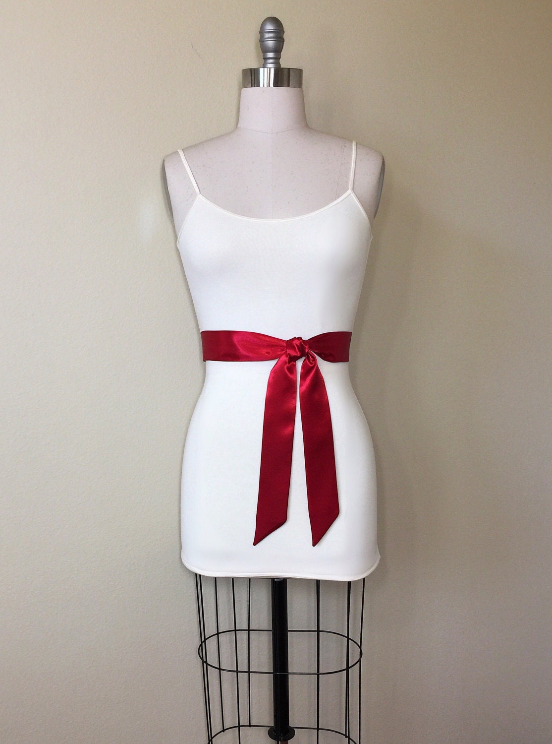 Narrow Crimson Sash, Crimson Red Satin Sash, Dark Red Bridesmaid Sash, Deep Red Wedding Dress Sash, Crimson Satin Sash Belt, Satin Swank