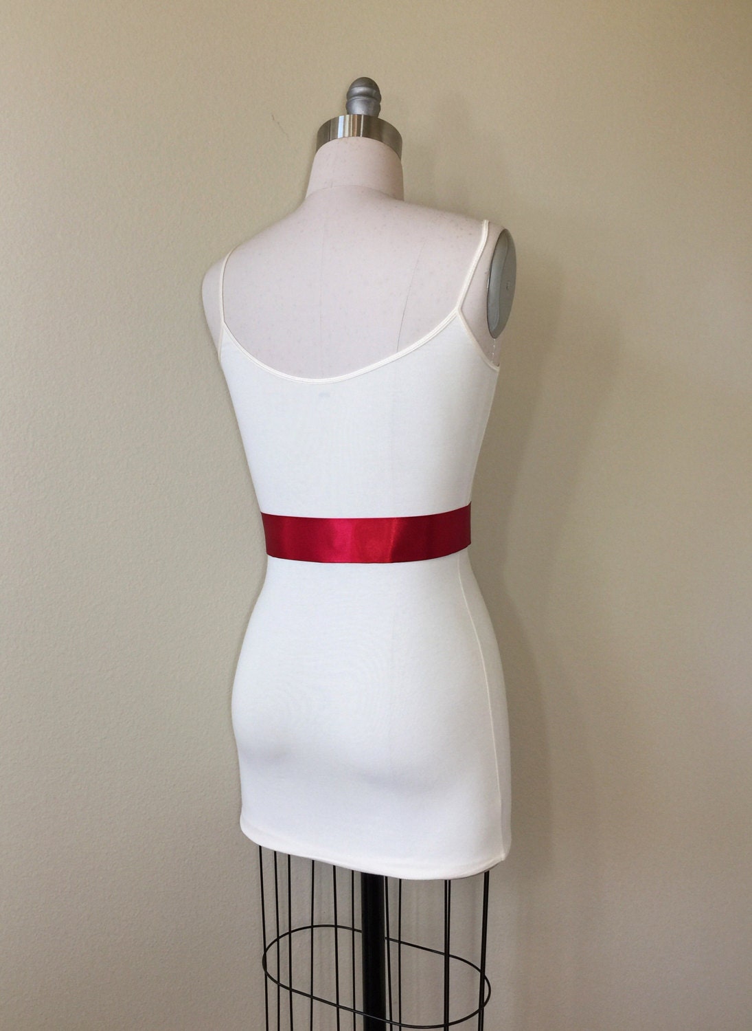 Narrow Crimson Sash, Crimson Red Satin Sash, Dark Red Bridesmaid Sash, Deep Red Wedding Dress Sash, Crimson Satin Sash Belt, Satin Swank