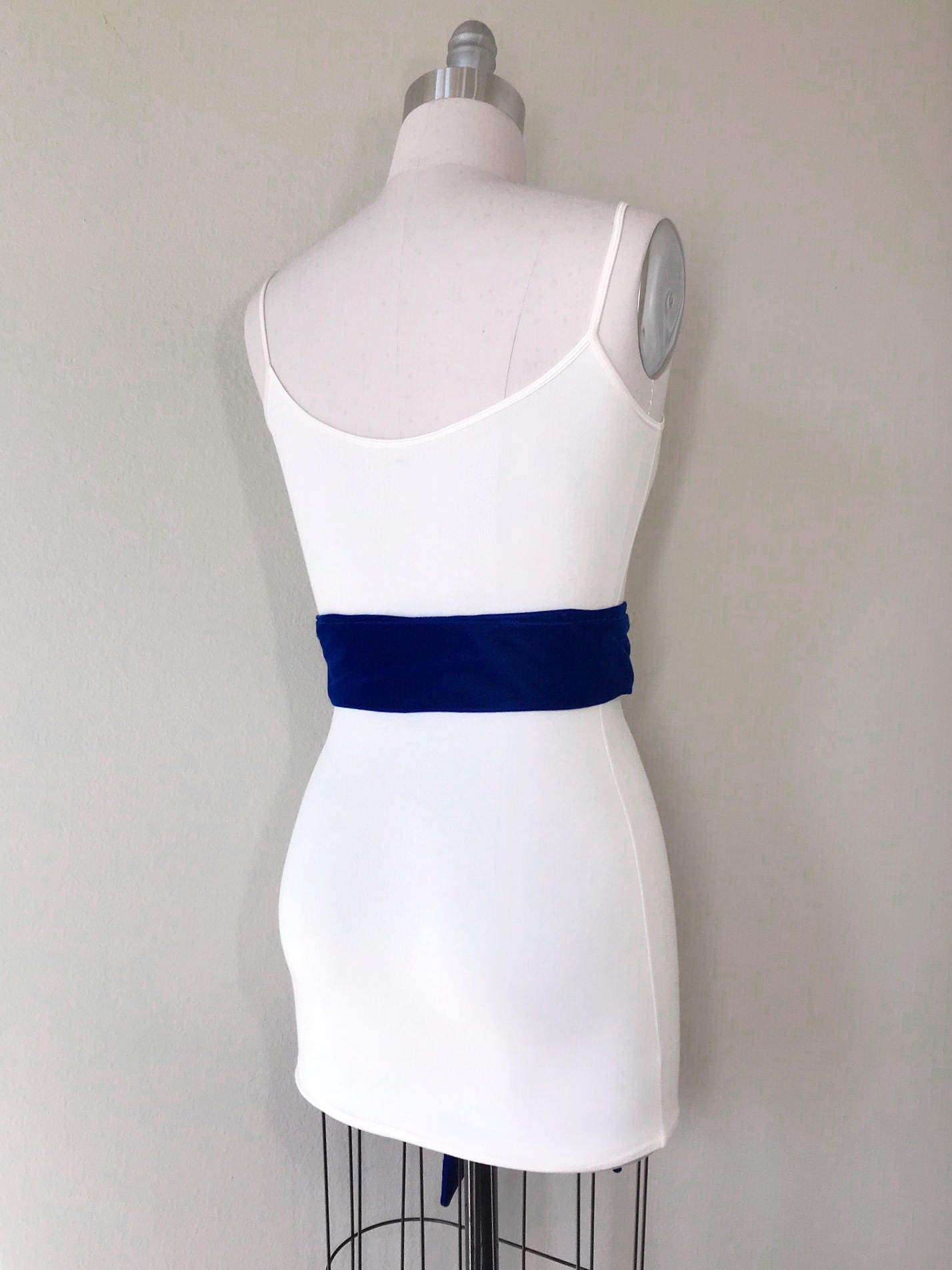 Royal Blue Velvet Sash, Royal Blue Dress Sash, Blue Velvet Belt, Formal Dress Sash, Royal Velvet Sash Belt, Velvet Accessories, Satin Swank