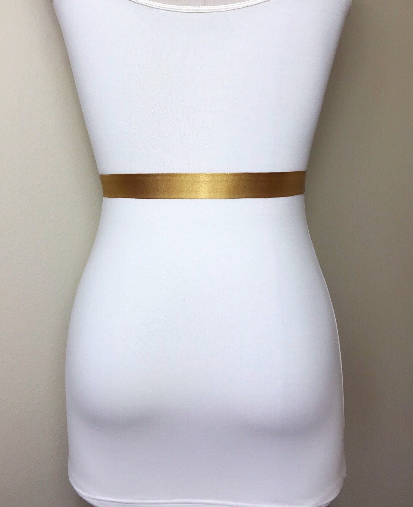 Extra Narrow Antique Gold Sash, Skinny Sash Belt, Antique Gold Satin Sash Belt, Skinny Gold Sash Belt, Satin Gold Belt, Satin Swank