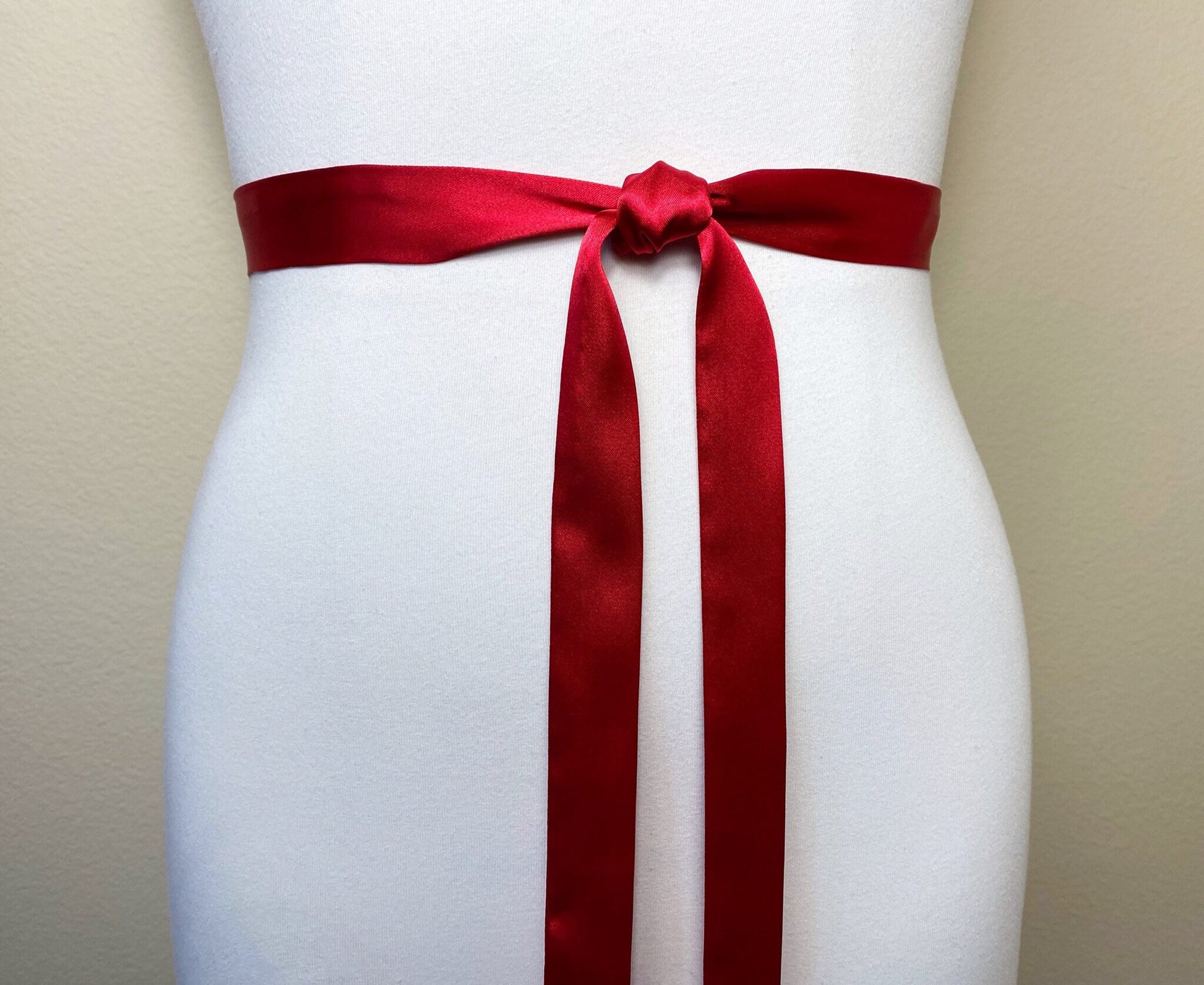 Extra Narrow Crimson Red Sash, Skinny Sash Belt, Red Satin Sash Belt, Skinny Red Sash, Satin Red Belt, Crimson Red Narrow Sash, Satin Swank