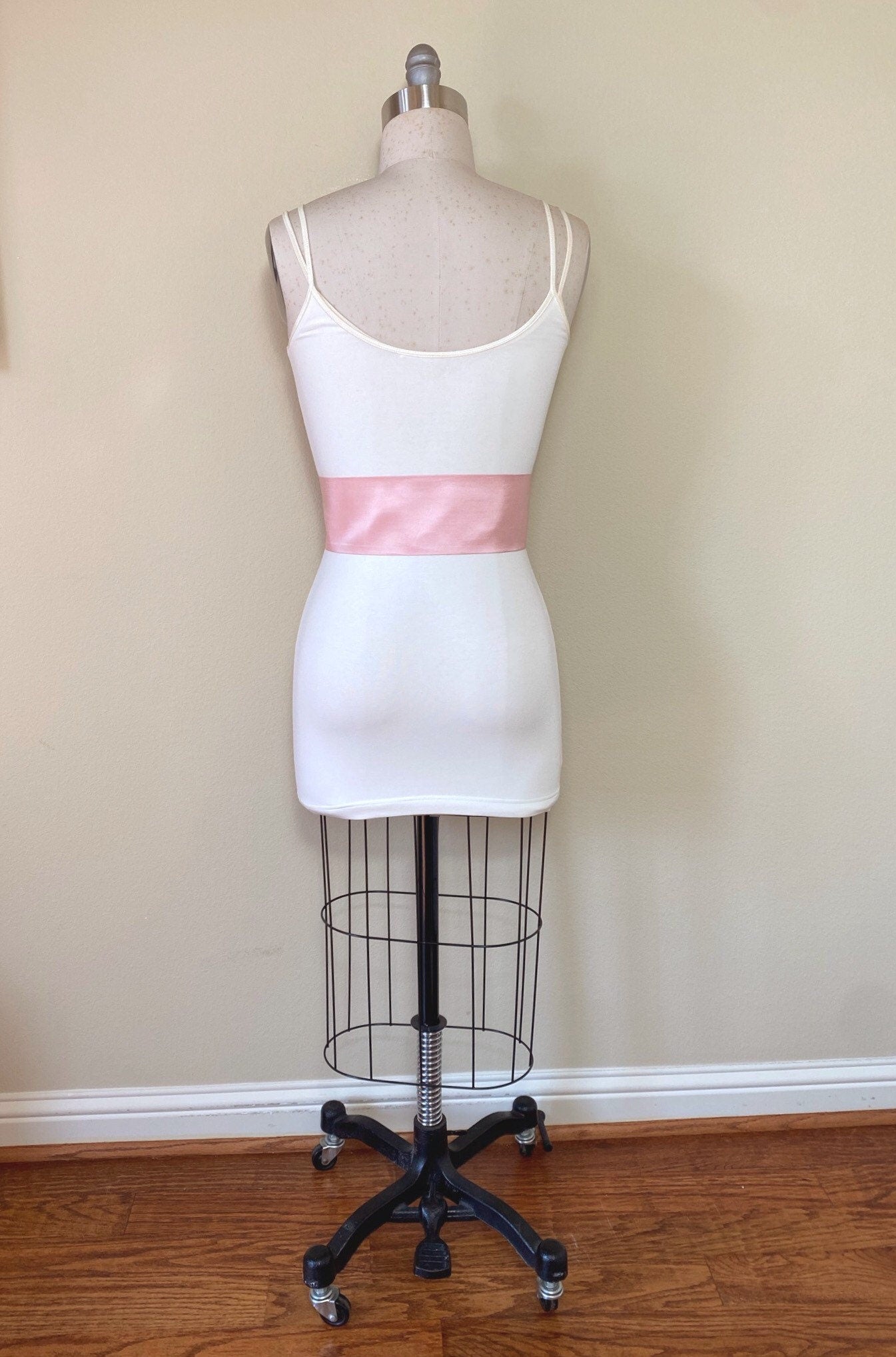 Crisp Taffeta Sash in Warm Blush, Blush Taffeta Bow Belt, Formal Dress Sash, Warm Blush Sash Belt, Taffeta Blush Sash, Satin Swank