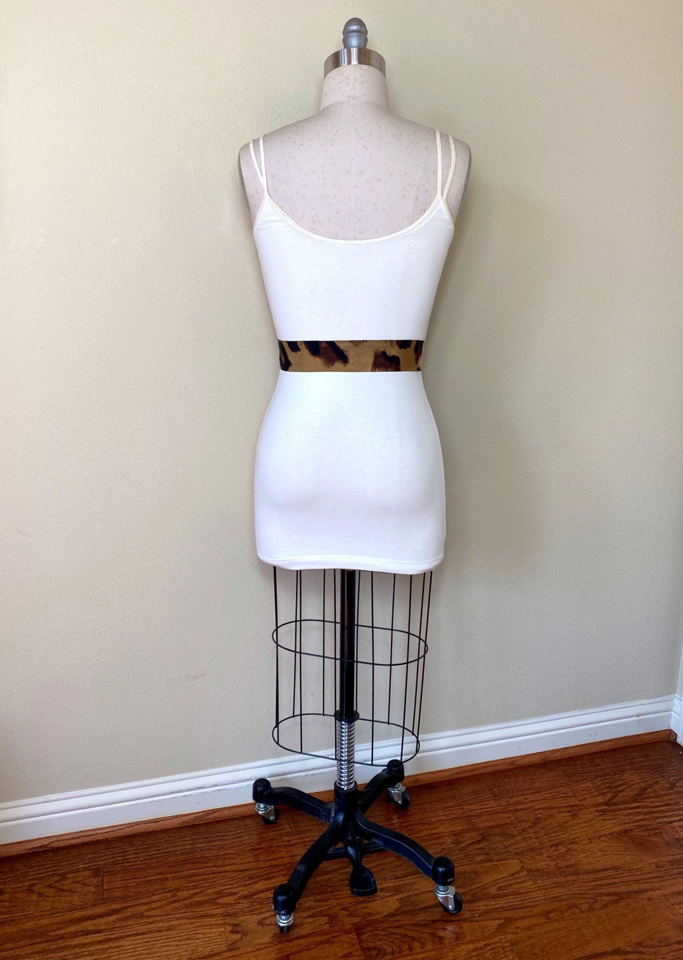 Big Cat Leopard Sash Belt, Narrow Leopard Print Sash Belt, Animal Print Sash, Brown Leopard Belt, Leopard Print Accessories, Satin Swank