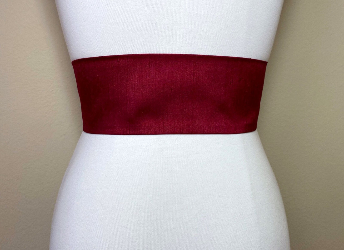 Wide Textured Burgundy Sash Belt, Burgundy Dupioni Sash, Burgundy Dress Sash, Dupioni Fabric Belt, Burgundy Wedding & Bridesmaid Satin Swank