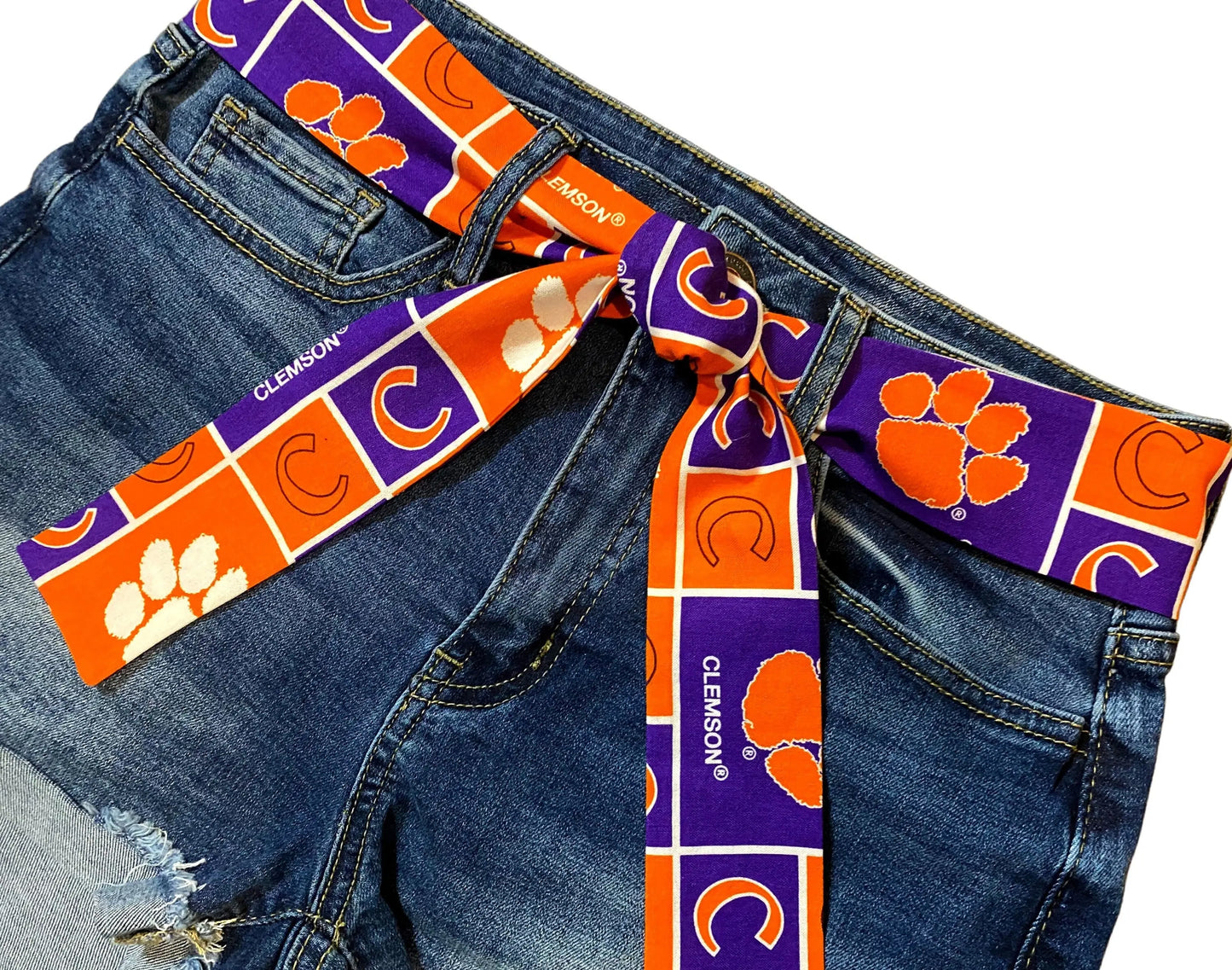 Clemson Sash Belt, Clemson Game Day Outfit, Clemson Tailgate Outfit, Clemson Tigers Game Day Clothes, Clemson Football + More Colleges