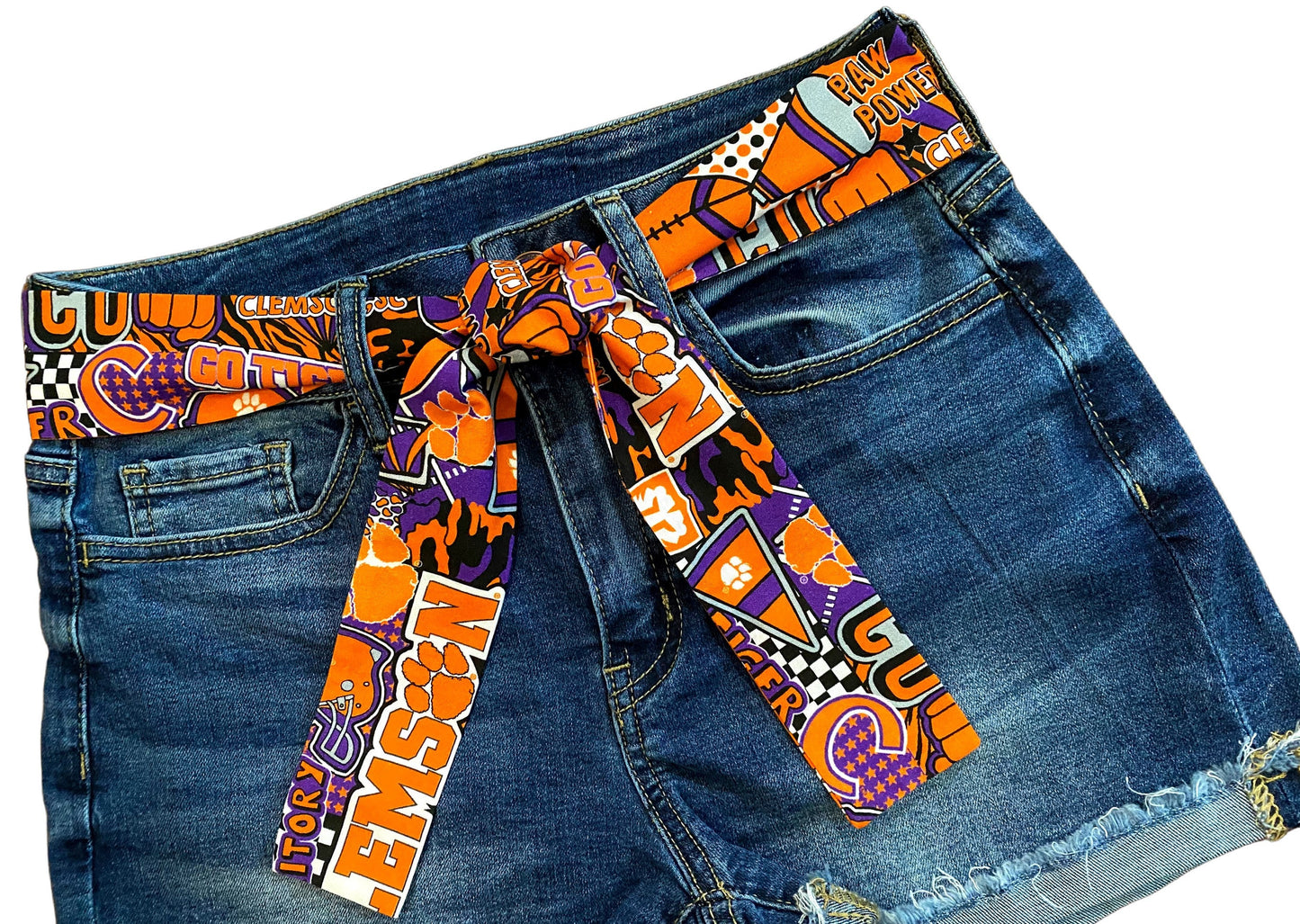 Clemson Sash Belt, Clemson Tailgate Outfit, Clemson Tigers Game Day Outfit, Clemson Game Day Clothes, Clemson Football + More Colleges