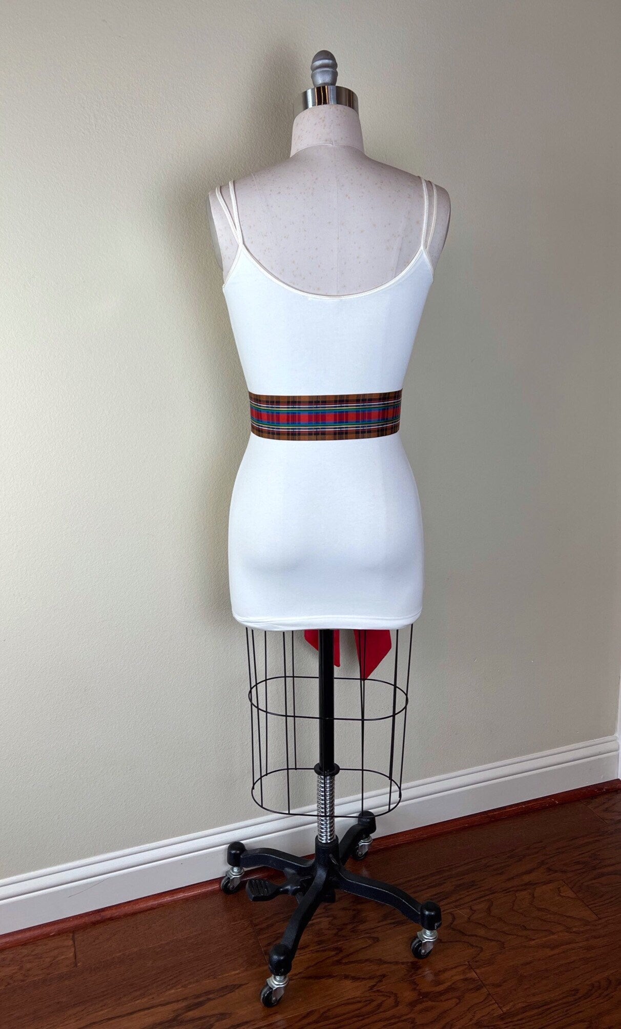 Brown Plaid Taffeta Sash, Brown Tartan Belt, Reversible Holiday Plaid Sash Belt, Tartan Plaid Accessories, Brown Plaid Sash, Satin Swank