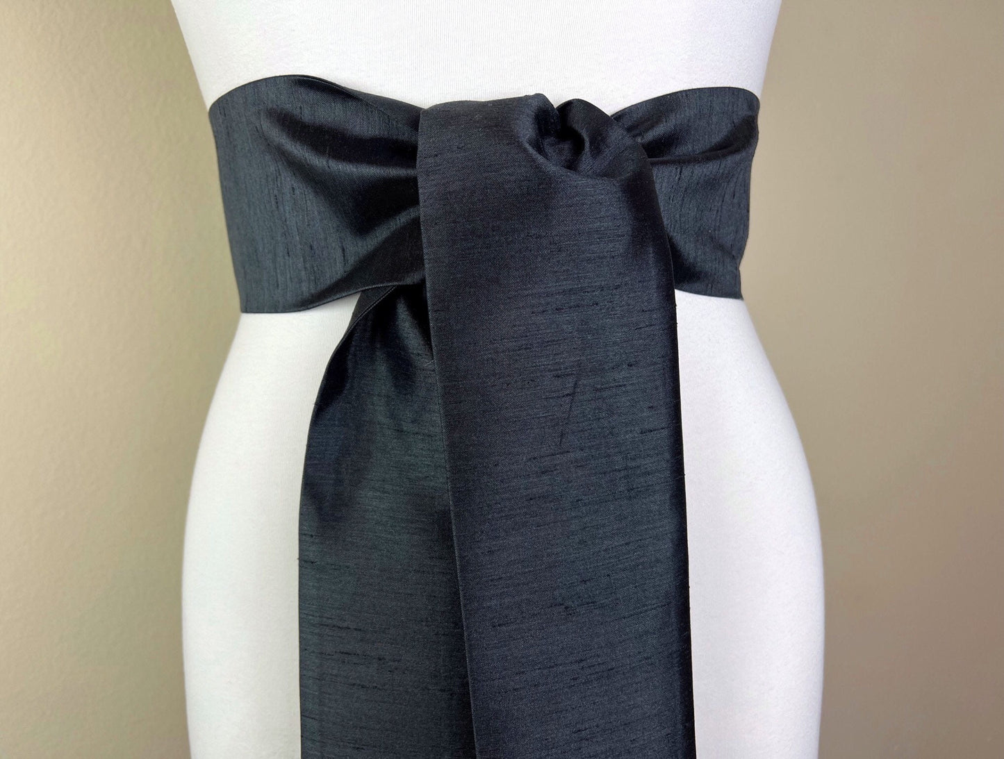 Wide Textured Black Sash Belt, Black Dupioni Sash, Black Dress Sash, Dupioni Fabric Belt, Black Wedding Sash, Bridesmaid Dress, Satin Swank