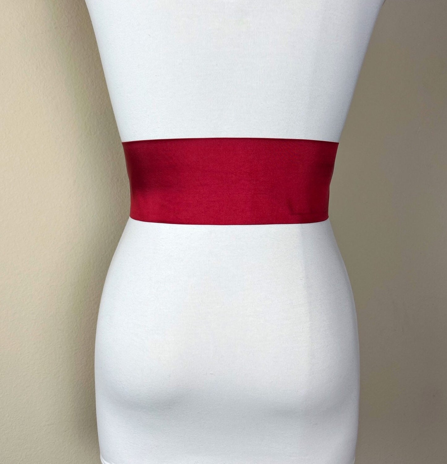 Crisp Taffeta Sash in Cherry Red, Deep Red Taffeta Sash Belt, Dark Red Dress Sash, Cherry Red Sash Belt, Red Wedding Dress Sash, Satin Swank