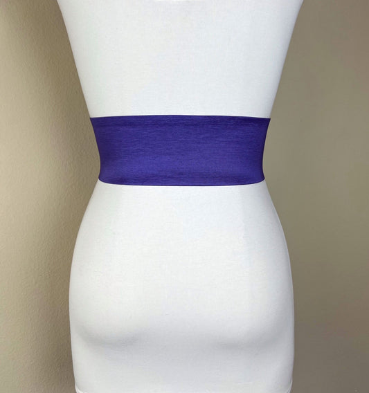 Crisp Taffeta Sash in Royal Purple, Purple Taffeta Sash Belt, Purple Dress Sash, Purple Sash Belt, Purple Wedding Sash, Satin Swank