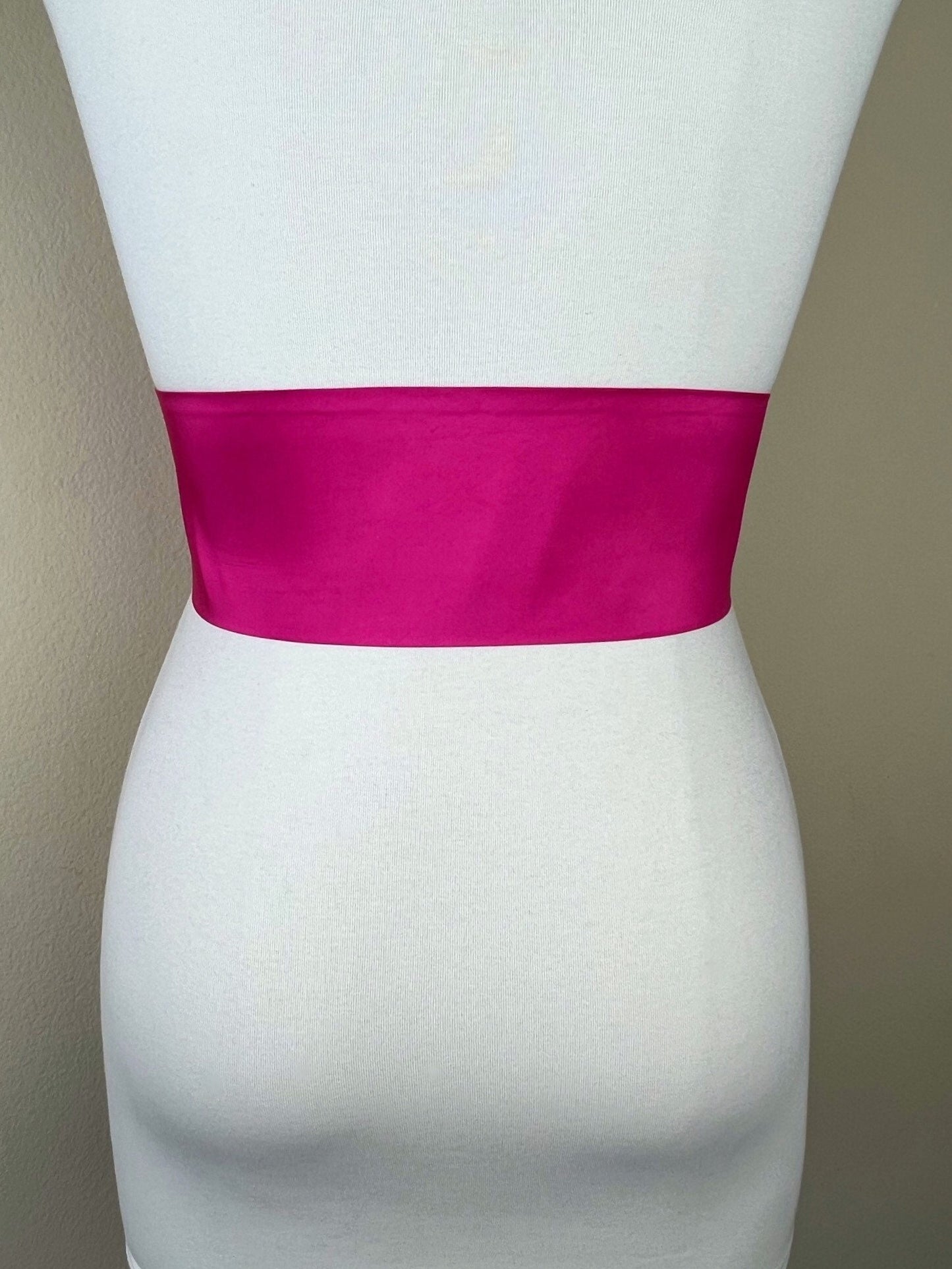 Crisp Taffeta Sash in Shocking Pink, Taffeta Bow Belt, Hot Pink Taffeta Sash, Formal Dress Sash, Hot Pink Sash Belt Taffeta Belt Satin Swank