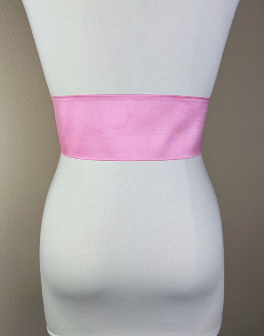Crisp Taffeta Sash in Candy Pink, Taffeta Bow Belt, Pink Taffeta Sash, Barbie Pink Sash, Candy Pink Sash Belt, Taffeta Belt, Satin Swank
