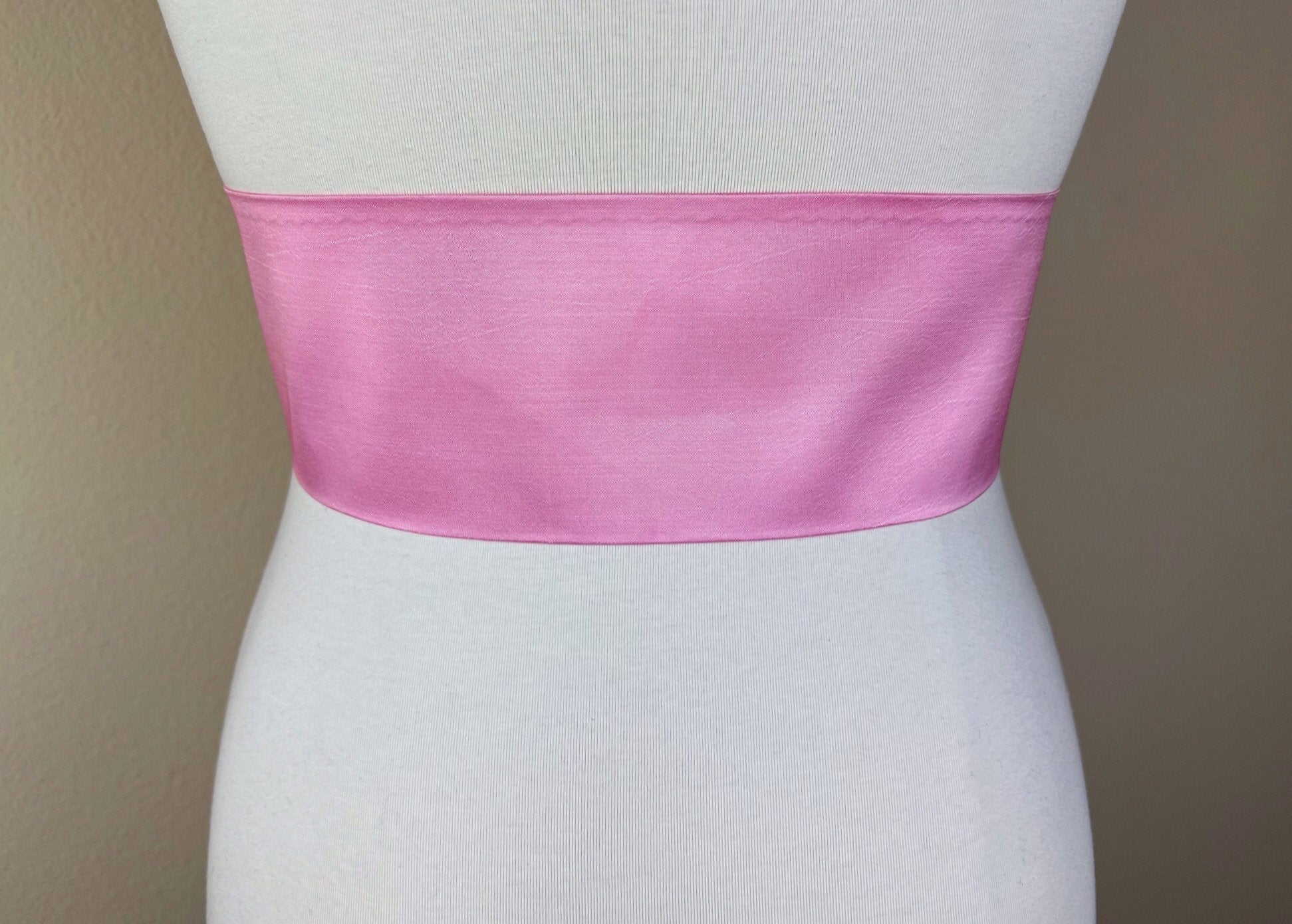 Crisp Taffeta Sash in Candy Pink, Taffeta Bow Belt, Pink Taffeta Sash, Barbie Pink Sash, Candy Pink Sash Belt, Taffeta Belt, Satin Swank