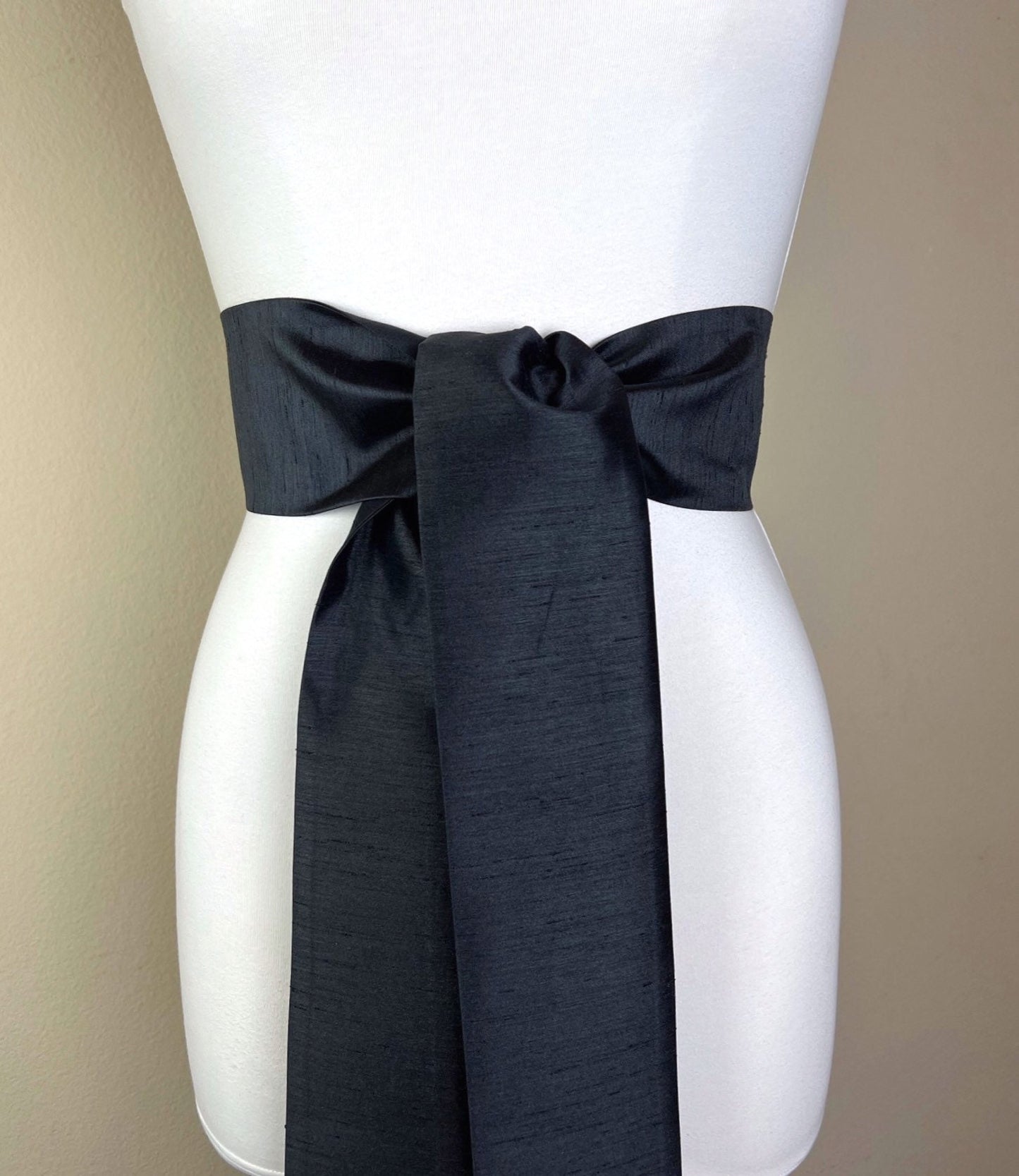 Wide Textured Black Sash Belt, Black Dupioni Sash, Black Dress Sash, Dupioni Fabric Belt, Black Wedding Sash, Bridesmaid Dress, Satin Swank