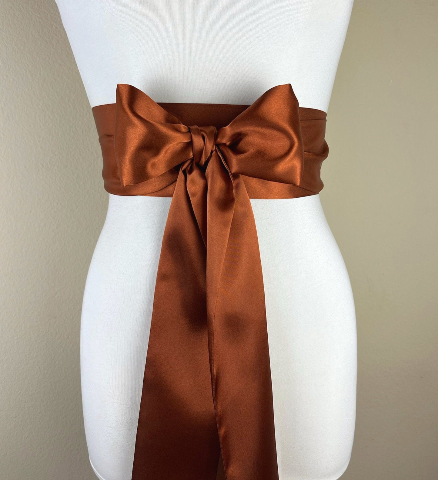 Burnt Orange Sash, Copper Sash Belt, Wedding Sash, Obi Belt, Rust Satin Sash, Rust Orange Wedding Sash, Bridesmaid Sash, Satin Swank
