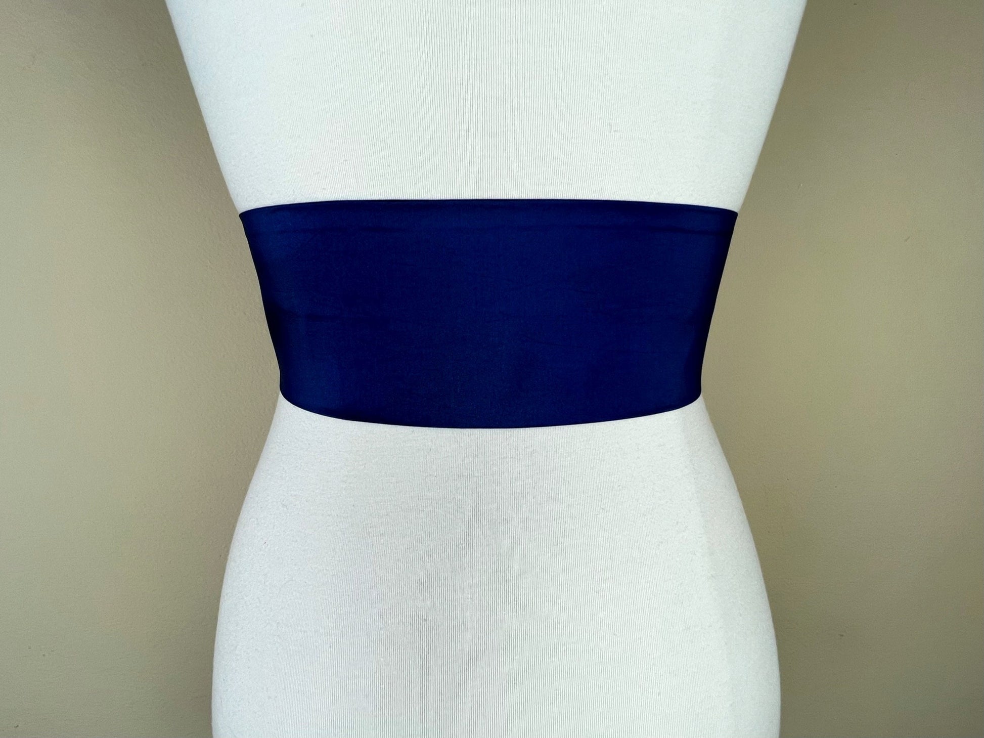 Crisp Taffeta Sash in Navy Blue, Navy Taffeta Bow Belt, Formal Navy Dress Sash, Taffeta Ball Gown Sash, Navy Sash Belt, Satin Swank