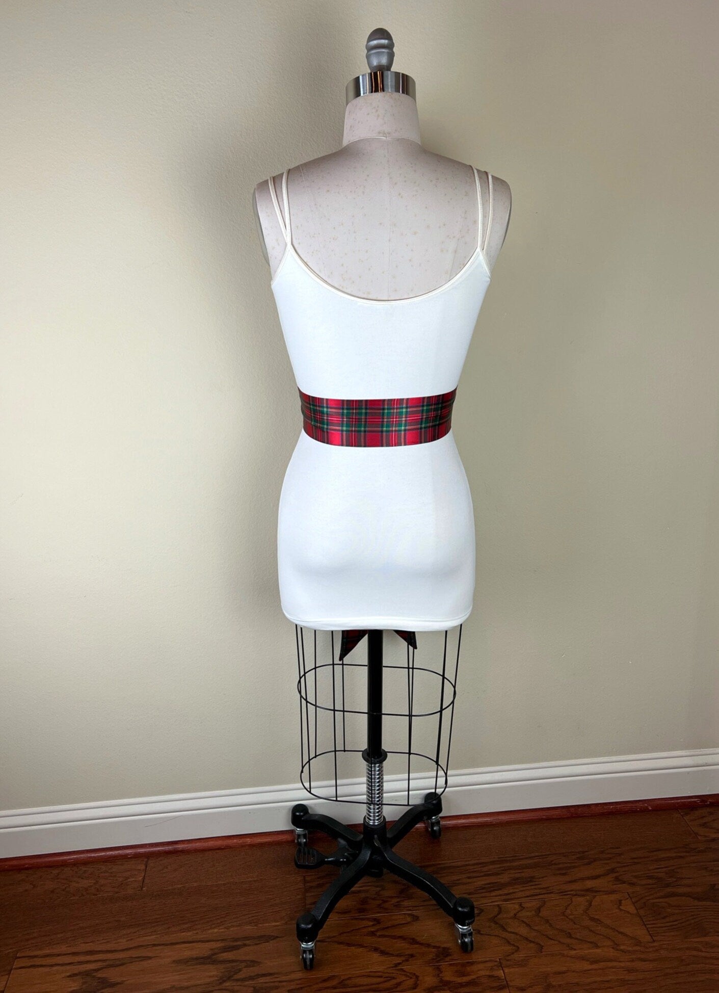 Royal Stewart Satin Sash, Royal Stewart Tartan Sash, Christmas Plaid Sash Belt, Red Royal Stewart Tartan, Red & Green Plaid, Satin Swank