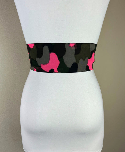 Modern Camo Sash Belt, Hot Pink Camo Sash, Pink Camo Accessories, Camo Girl, Camo Wedding, Camo Couture, Camo Outfit, Camo Core, Satin Swank