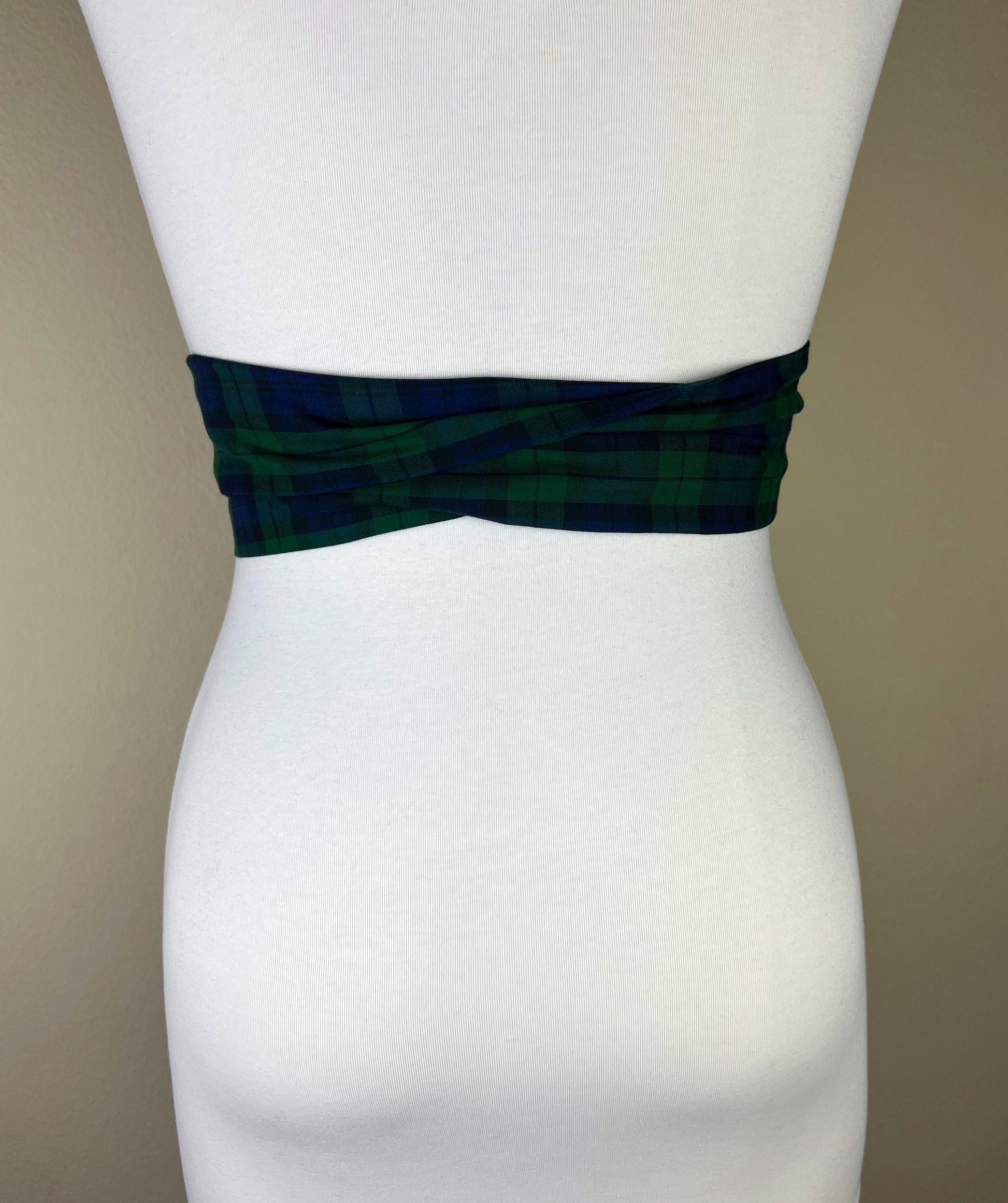 Black Watch Tartan Sash, Black Watch Plaid Sash, Extra Long Black Watch Tartan Wedding Sash, Black Watch Tartan Accessories, Satin Swank