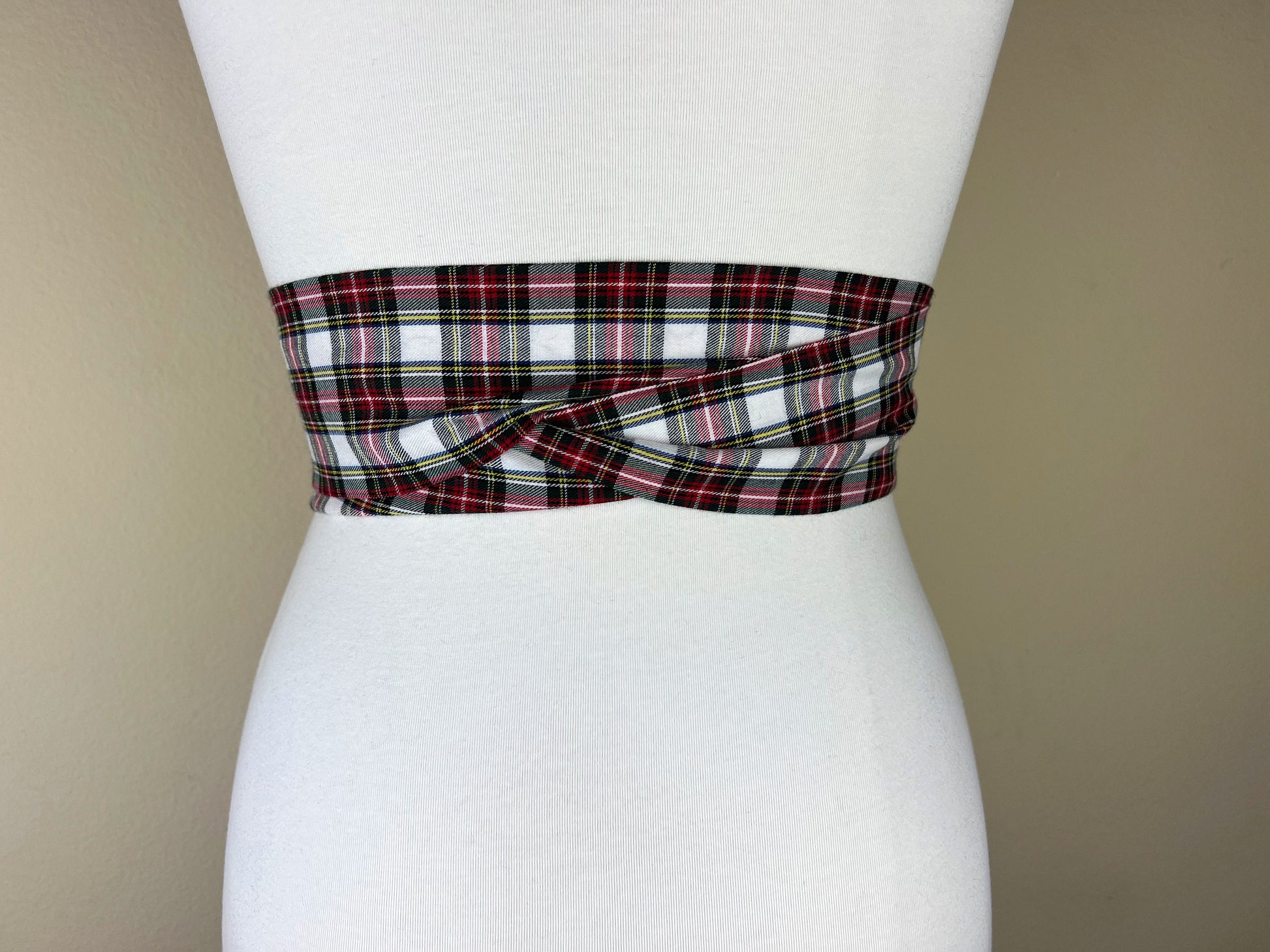 Stewart Dress Tartan Sash Belt, Stewart Tartan Sash, Christmas Plaid Sash Belt, Stewart Plaid Sash, Holiday Dress Accessories, Satin Swank