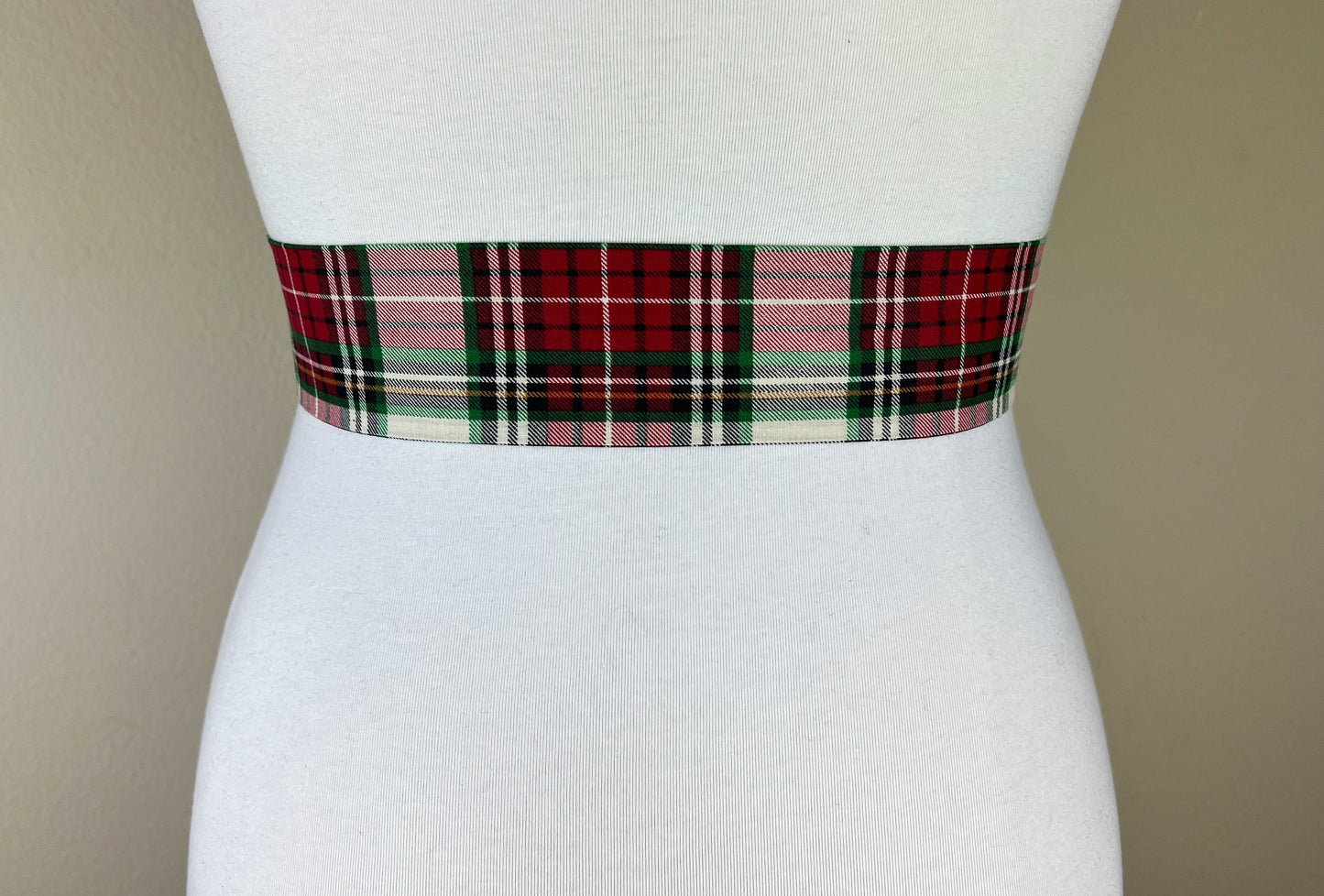 Narrow Stewart Dress Tartan Sash, Stewart Tartan Sash Belt, Red Plaid Sash, Tartan Plaid Belt, Tartan Accessories, Tartan Belt, Satin Swank