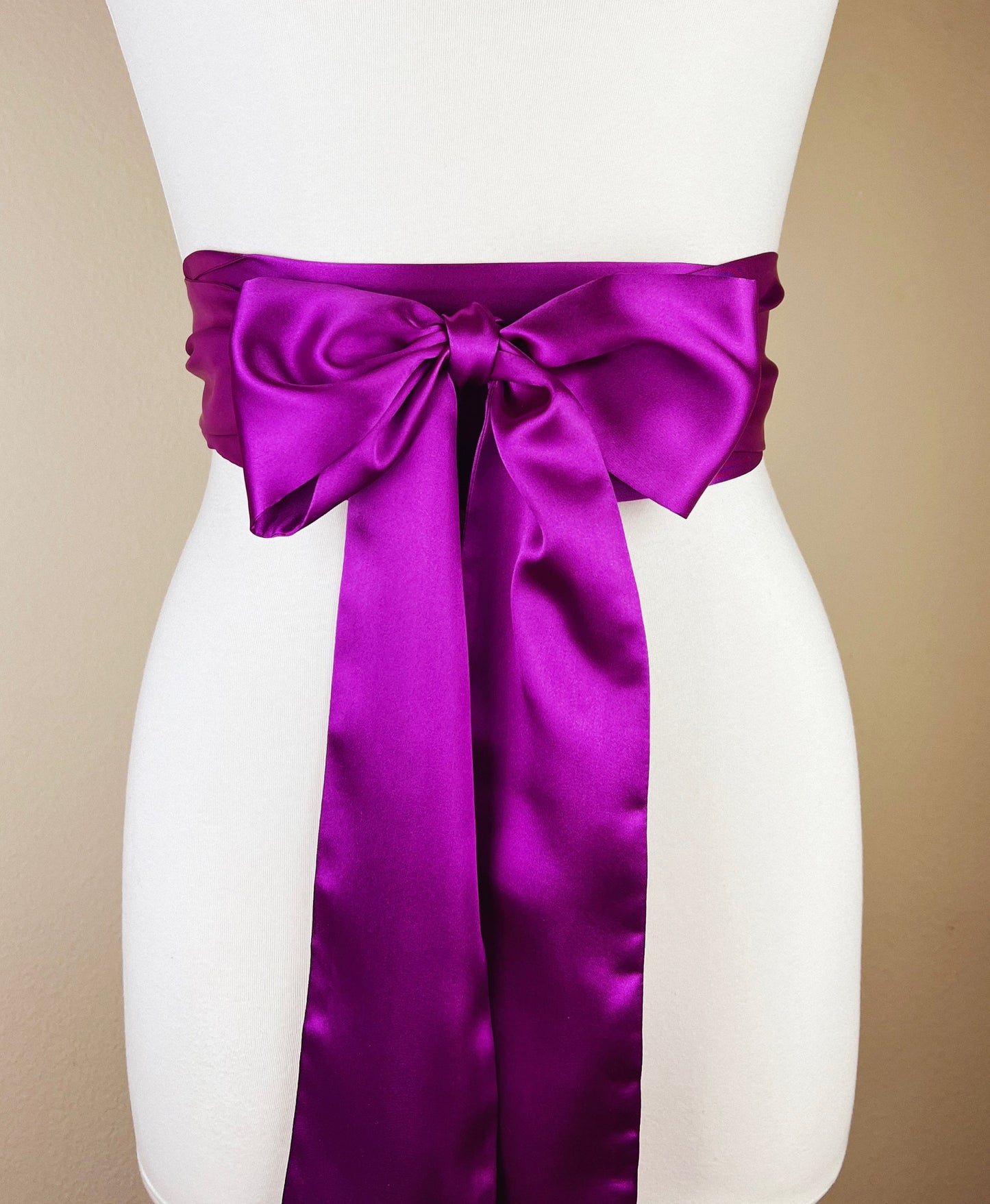 Bright Violet Sash, Violet Satin Sash, Long Sash Belt, Violet Purple Wedding Gown Sash, Violet Purple Sash Belt, Bridal Sash, Satin Swank