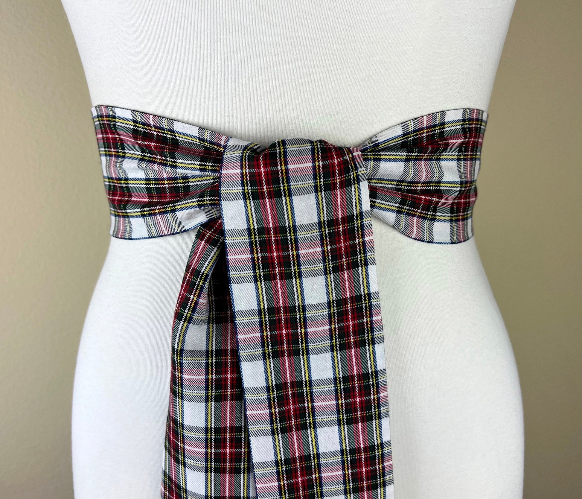 Wide Stewart Tartan Sash, Stewart Dress Tartan Sash Belt, Plaid Sash, Stewart Clan Tartan Plaid, Scottish Tartan Accessories, Satin Swank