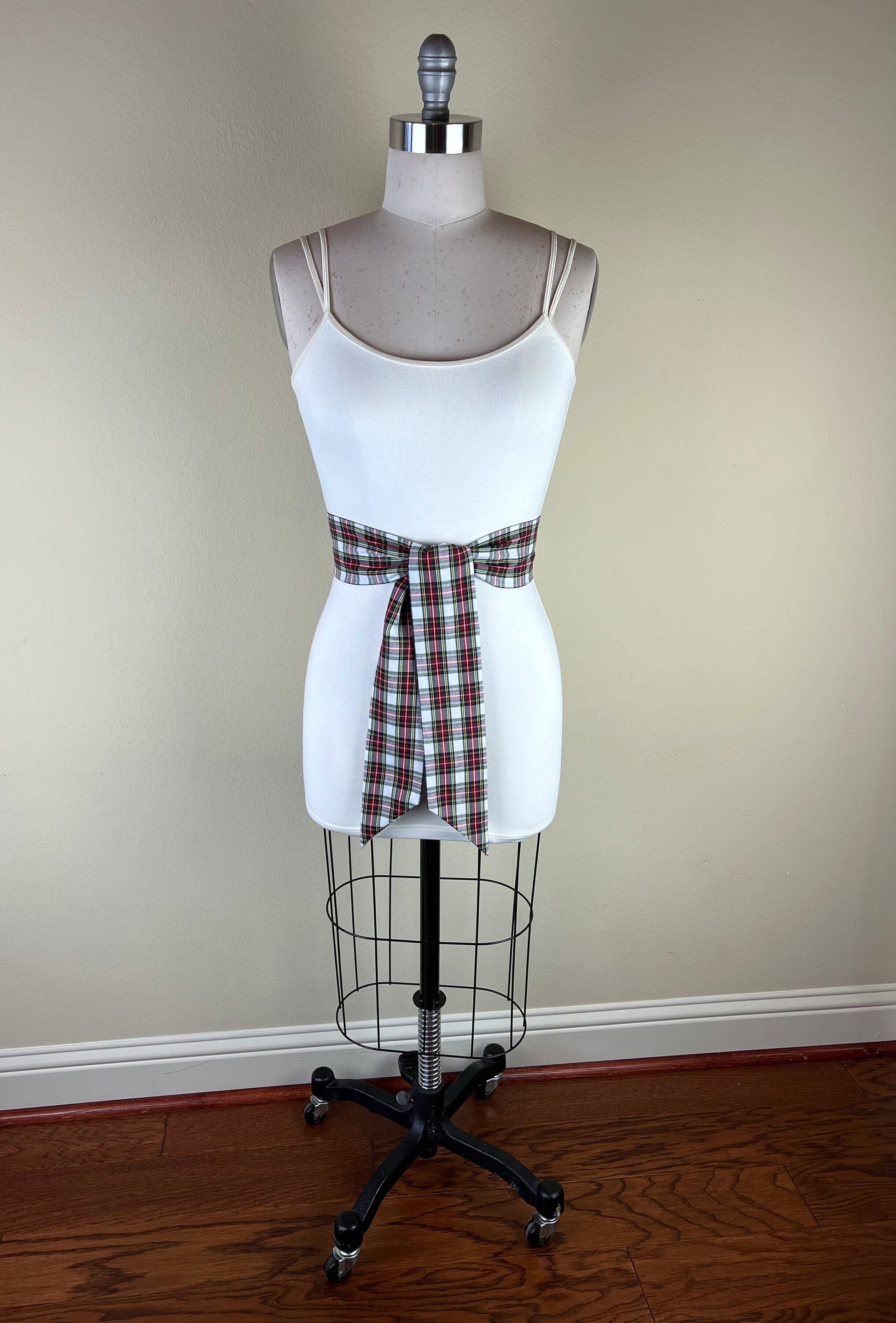 Wide Stewart Tartan Sash, Stewart Dress Tartan Sash Belt, Plaid Sash, Stewart Clan Tartan Plaid, Scottish Tartan Accessories, Satin Swank