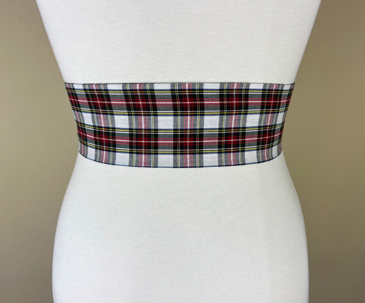 Wide Stewart Tartan Sash, Stewart Dress Tartan Sash Belt, Plaid Sash, Stewart Clan Tartan Plaid, Scottish Tartan Accessories, Satin Swank