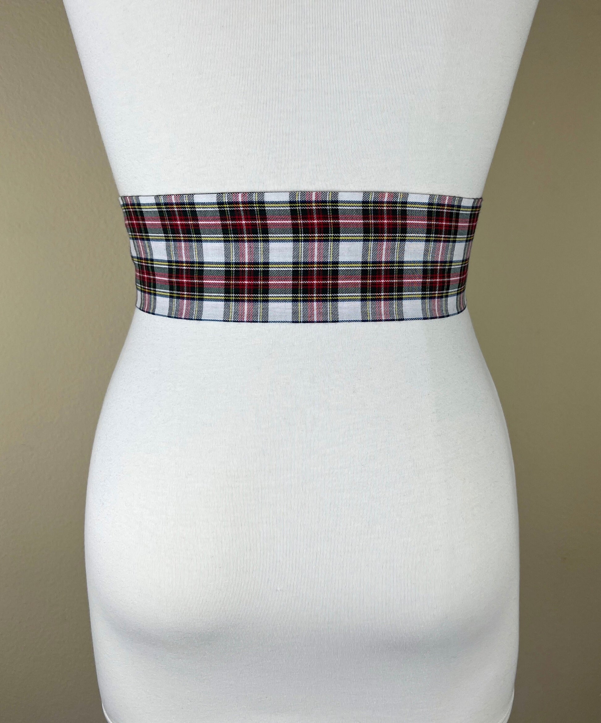 Wide Stewart Tartan Sash, Stewart Dress Tartan Sash Belt, Plaid Sash, Stewart Clan Tartan Plaid, Scottish Tartan Accessories, Satin Swank