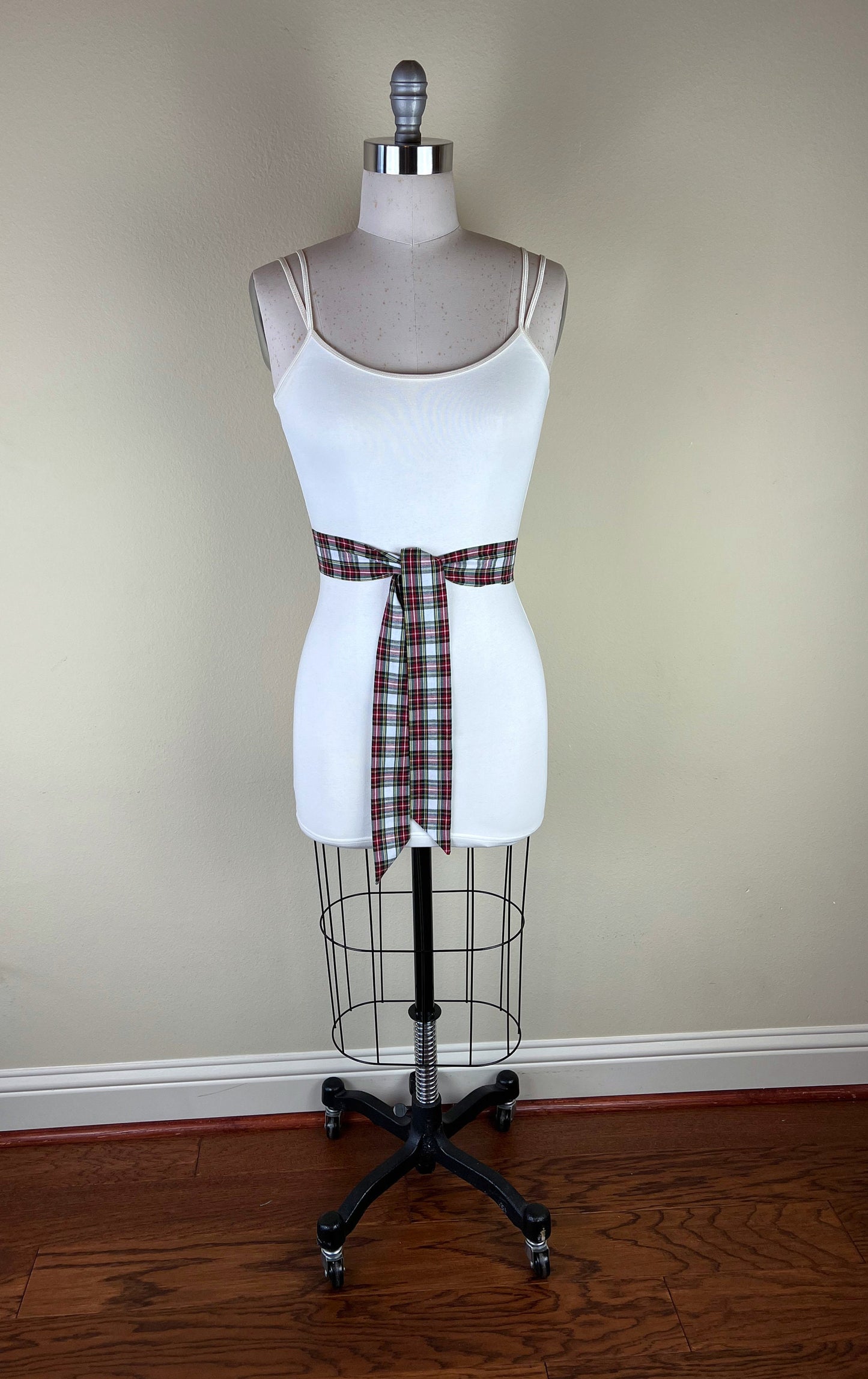 Narrow Stewart Tartan Sash Stewart Dress Tartan Sash Belt Plaid Sash, Stewart Clan Tartan Plaid Scottish, Tartan Accessories Satin Swank