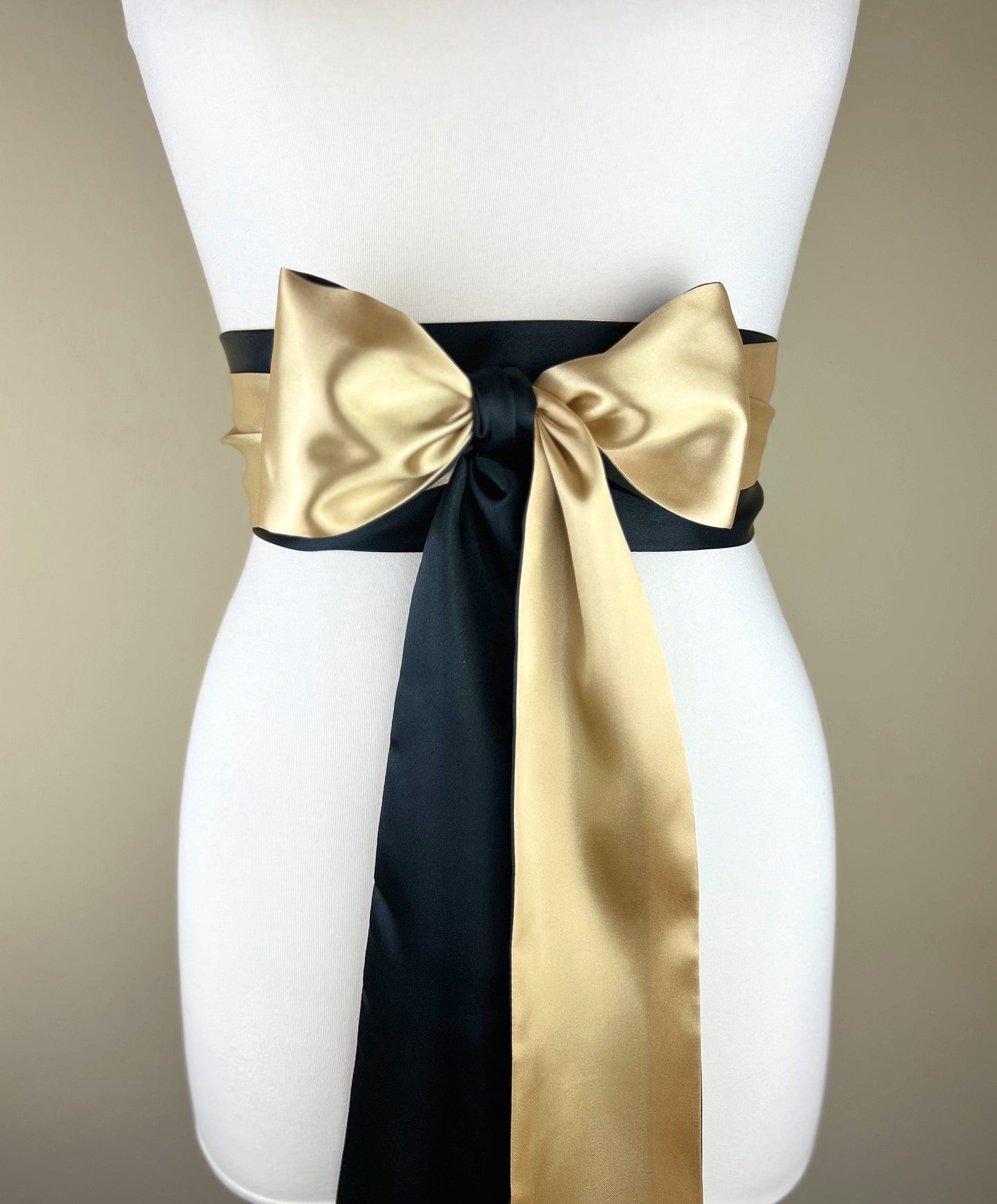 Black & Gold Sash, Satin Sash, Gold and Black Sash Belt, Black Satin Sash, Gold Satin Sash, Black Gold Wedding Dress Sash, Satin Swank
