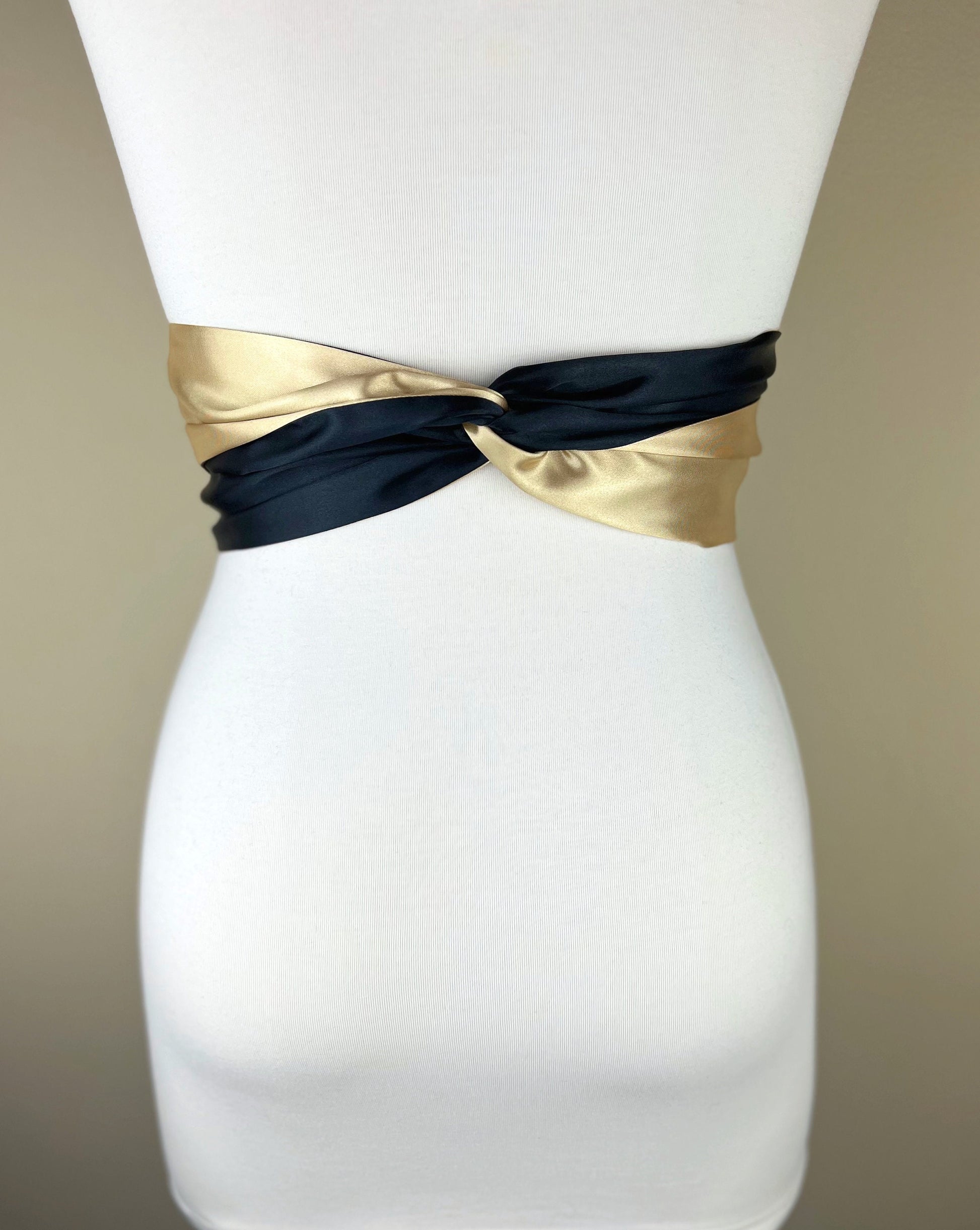 Black & Gold Sash, Satin Sash, Gold and Black Sash Belt, Black Satin Sash, Gold Satin Sash, Black Gold Wedding Dress Sash, Satin Swank