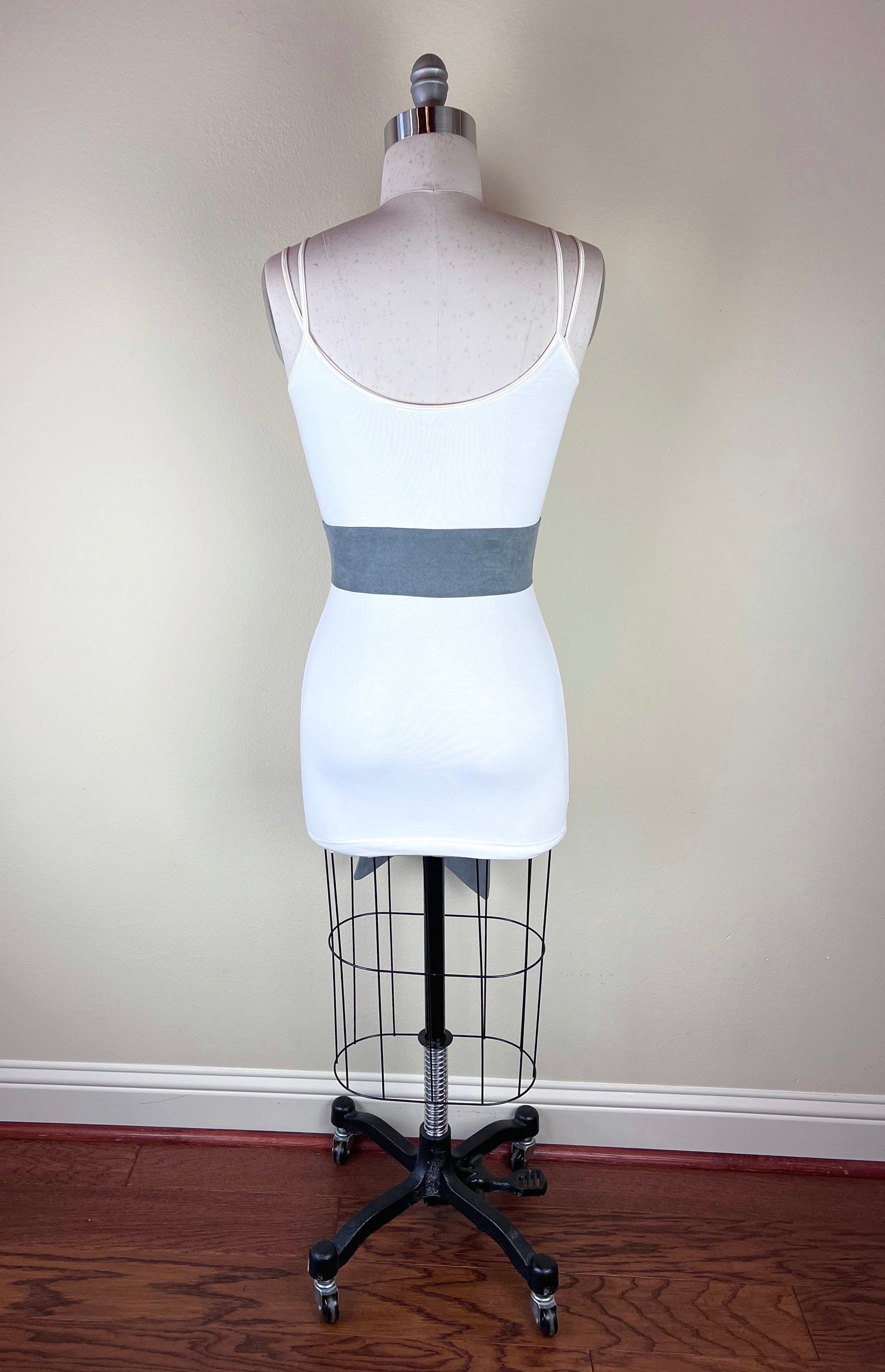 Ultra Suede® Sash in Smoke Gray, Gray Micro Suede Sash, Gray Suede Cloth Sash Belt, Suede Accessories, Gray Ultra Suede Belt, Satin Swank