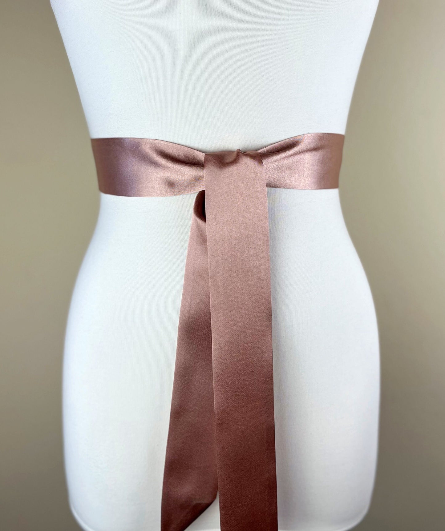 Narrow Rose Gold Sash, Rose Gold Satin Sash Belt, Bridesmaid Sash, Rose Gold Wedding Dress Sash, Bridal Sash, Wedding Gown Sash, Satin Swank