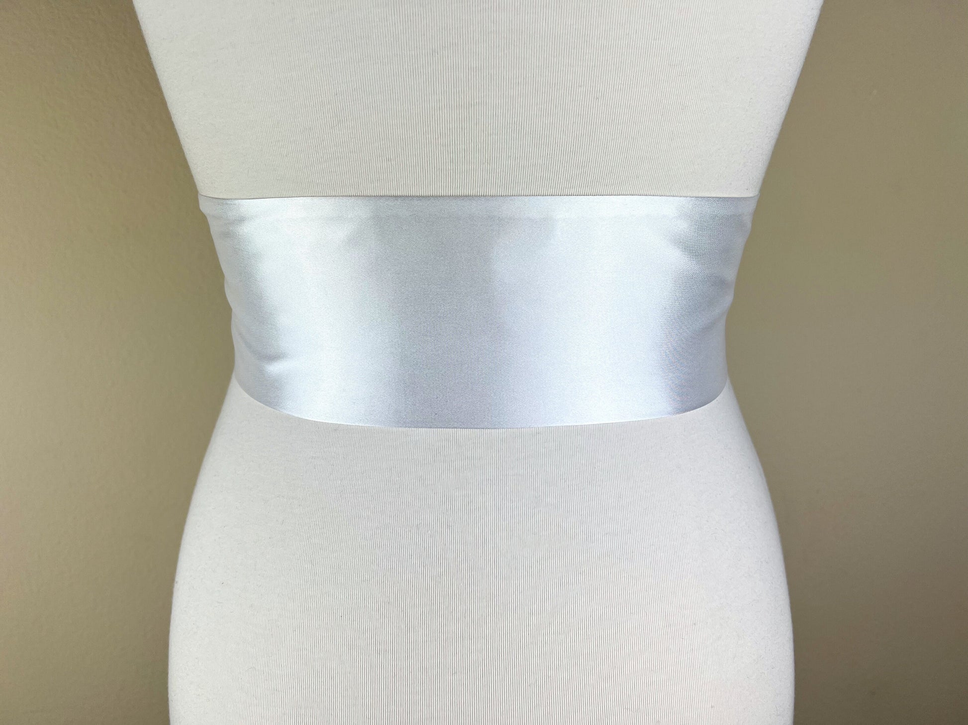 Pure White Satin Sash, White Sash Belt, White Wedding Dress Sash, White Sash Belt, White Satin Bridesmaid Sash, Flower Girl Sash Satin Swank