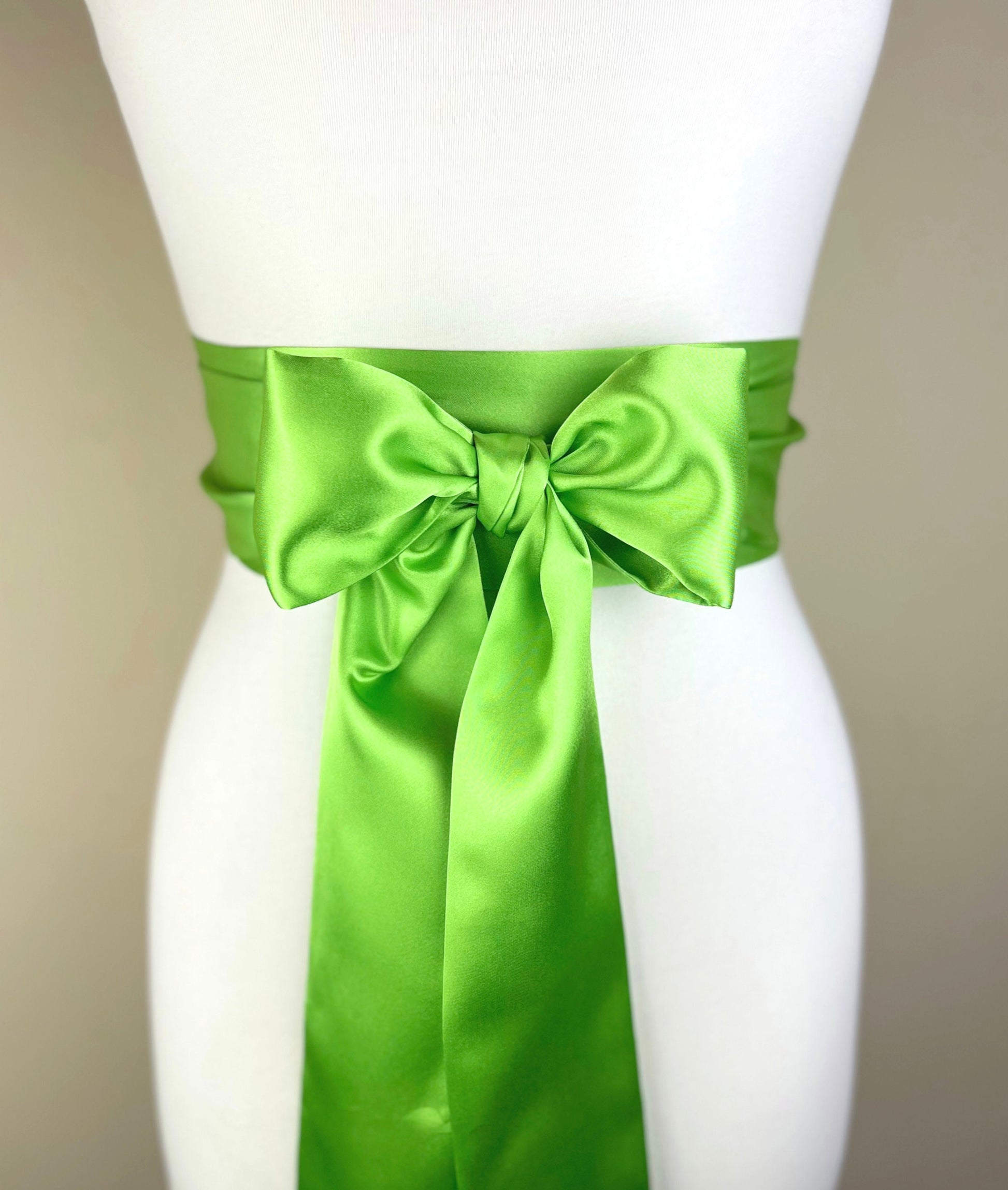 Key Lime Sash, Lime Satin Sash, Lime Green Satin Sash Belt, Bright Green Satin Sash Belt, Obi Wrap, Wedding Sash, Bridal Sash, Satin Swank