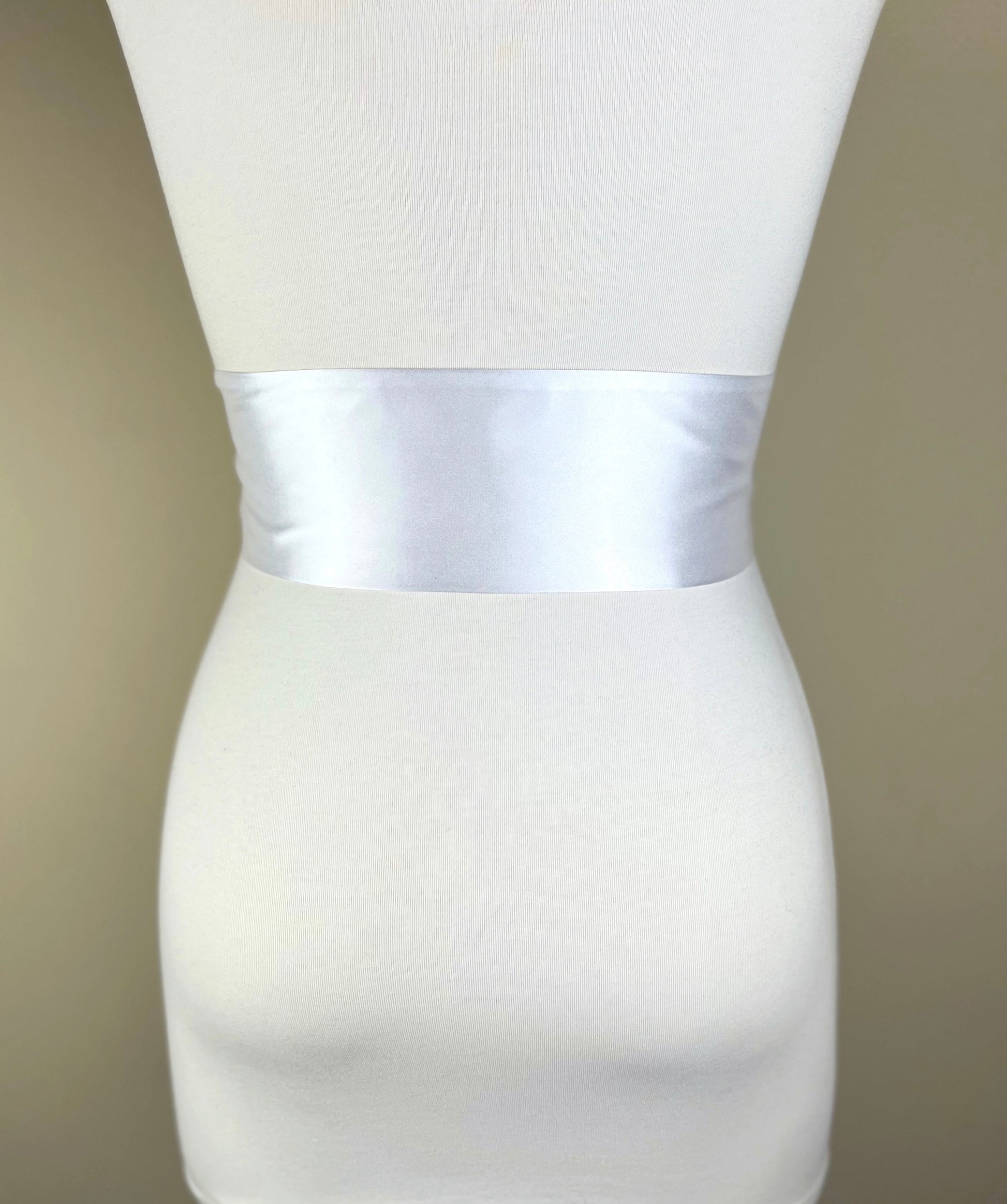Pure White Satin Sash, White Sash Belt, White Wedding Dress Sash, White Sash Belt, White Satin Bridesmaid Sash, Flower Girl Sash Satin Swank