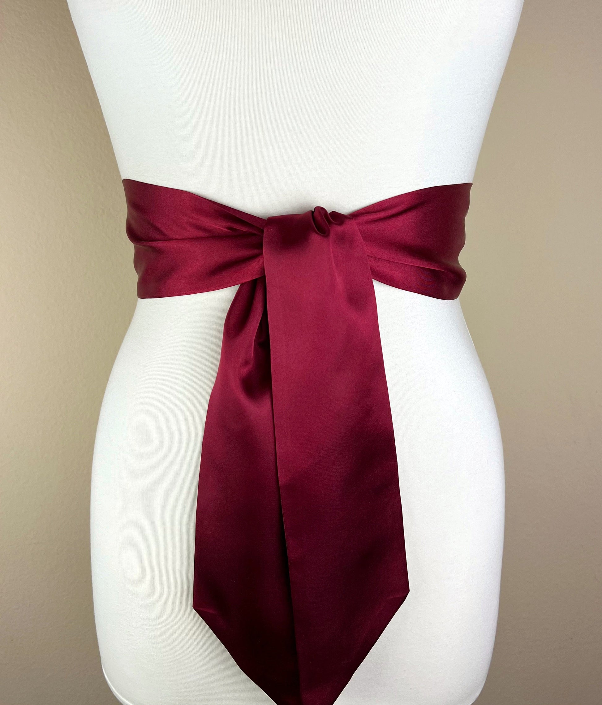 Burgundy Satin Sash, Burgundy Sash Belt, Wide Burgundy Wedding Dress Sash, Bridal Sash, Burgundy Satin Belt, Bridesmaid Sash, Satin Swank