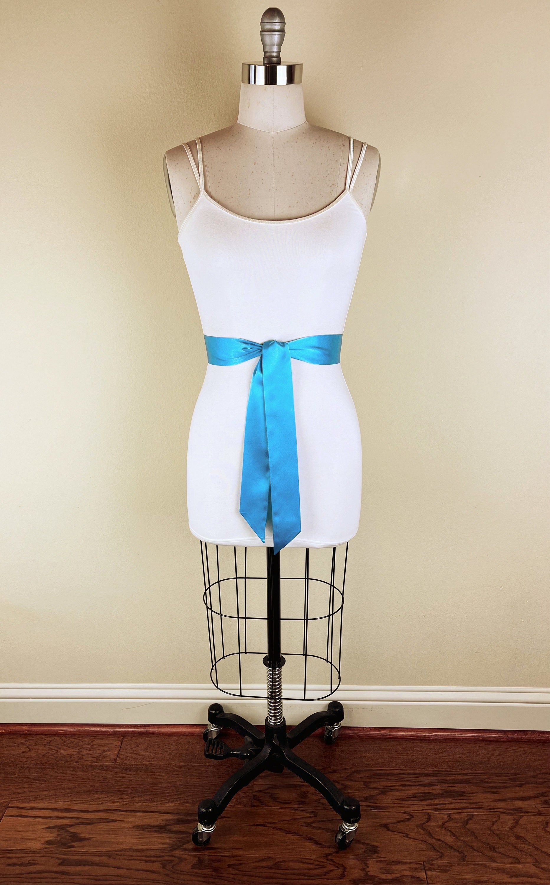 Aqua Satin Sash Belt, Aqua Blue Sash, Aqua Bridesmaid Sash, Aqua Wedding Dress Sash, Bridal Sash, Aqua Blue Wedding Gown Sash, Satin Swank