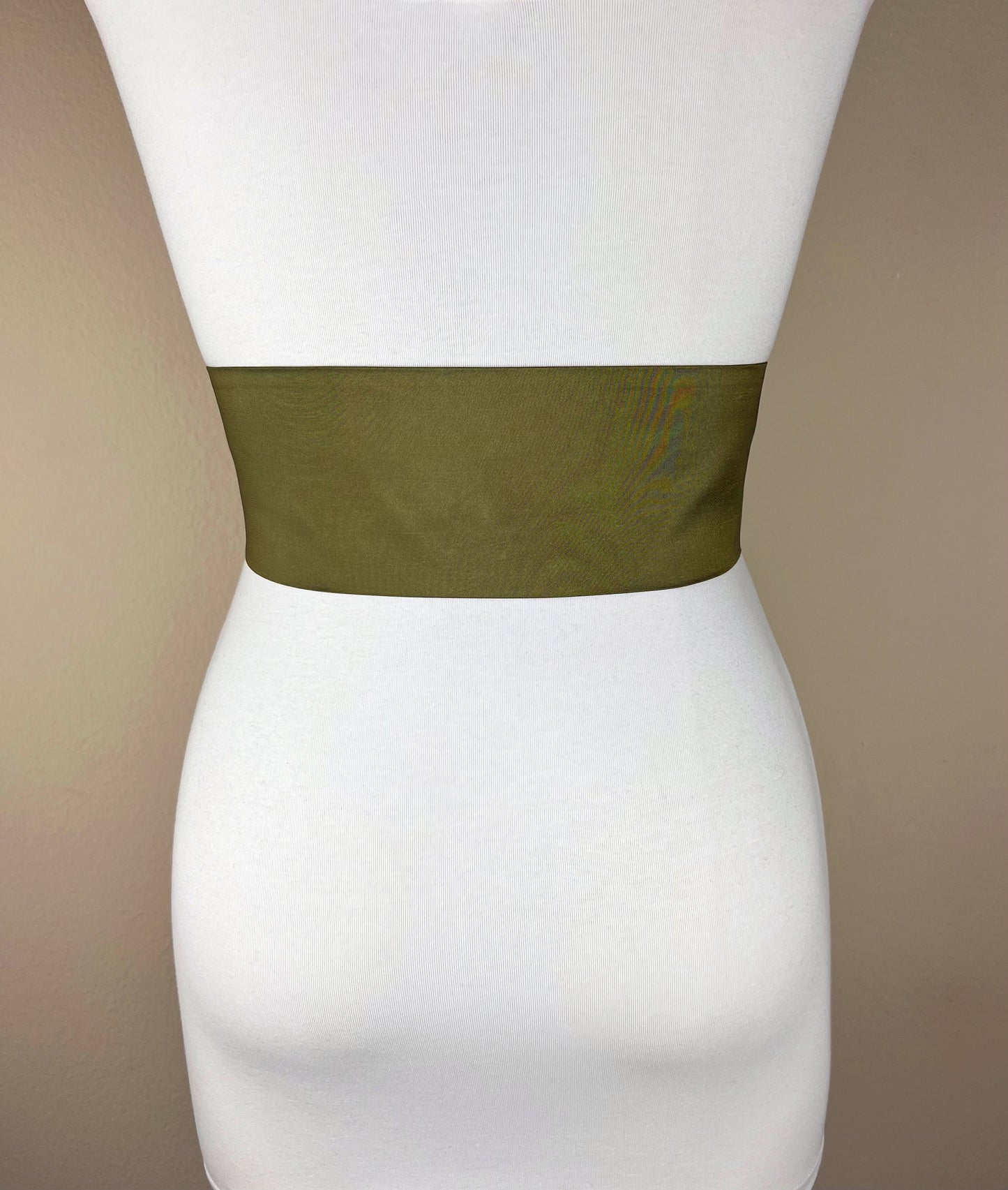 Crisp Taffeta Sash in Loden Green, Dark Green Taffeta Bow Belt, Formal Dress Sash, Taffeta Ball Gown Sash, Deep Green Sash Belt, Satin Swank
