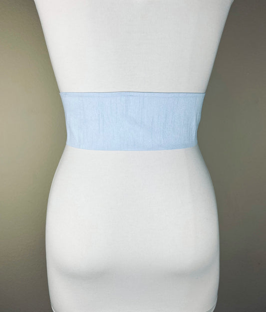 Wide Textured Icelandic Blue Sash, Pastel Blue Dupioni Sash, Light Blue Dress Sash, Dupioni Belt, Baby Blue Wedding Dress Sash, Satin Swank